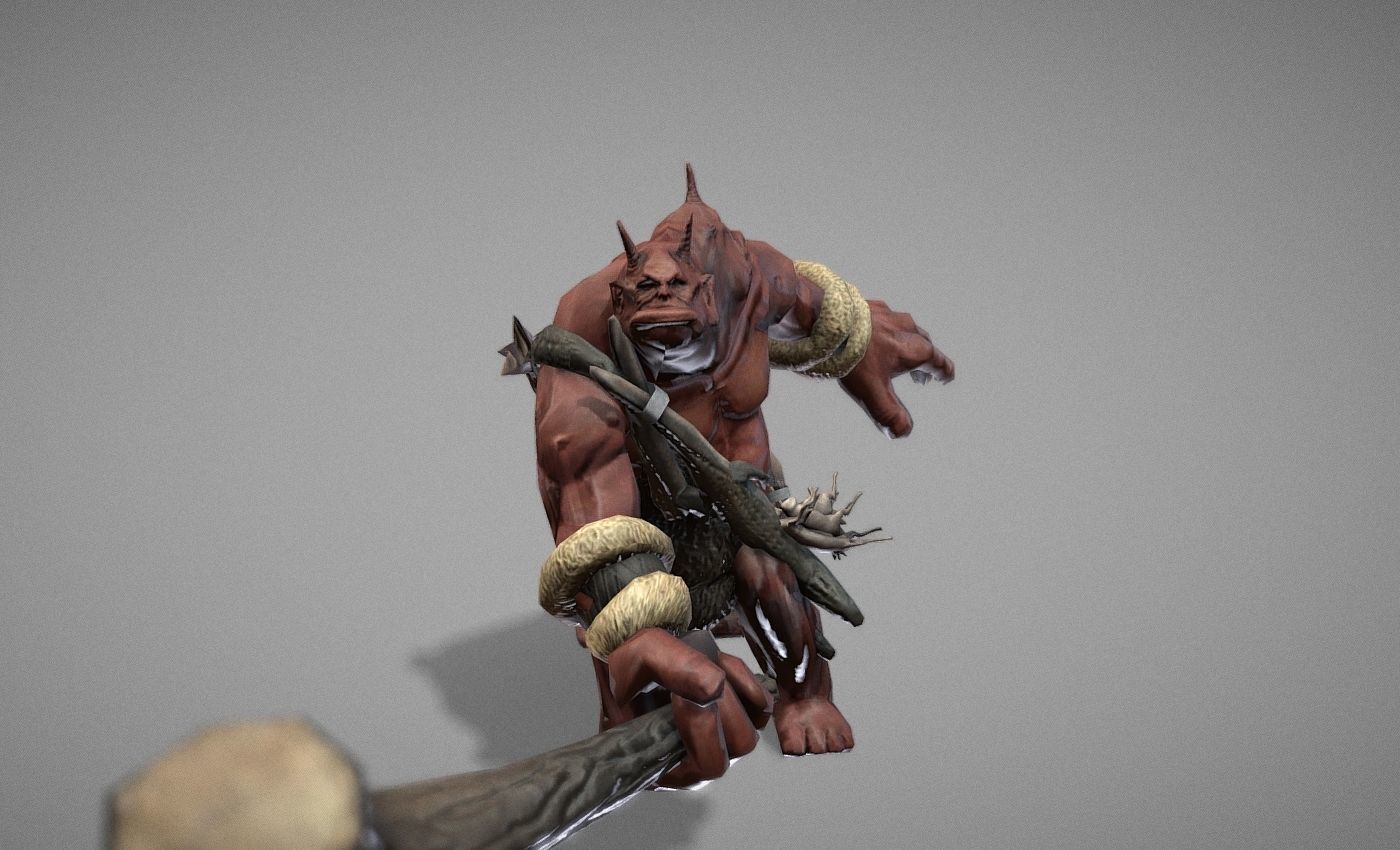 Ogre Myth Low-poly 3D model_25