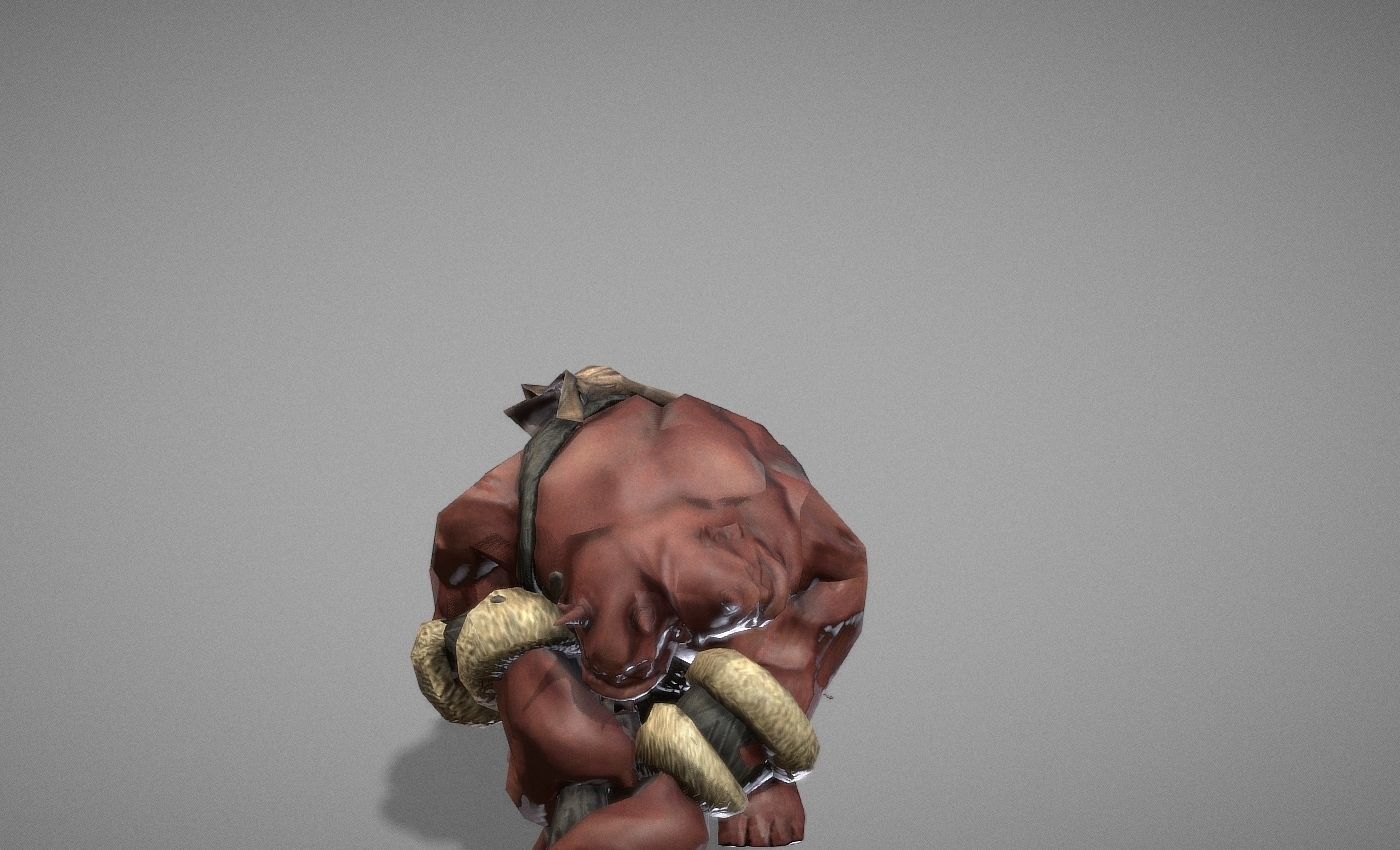 Ogre Myth Low-poly 3D model_11