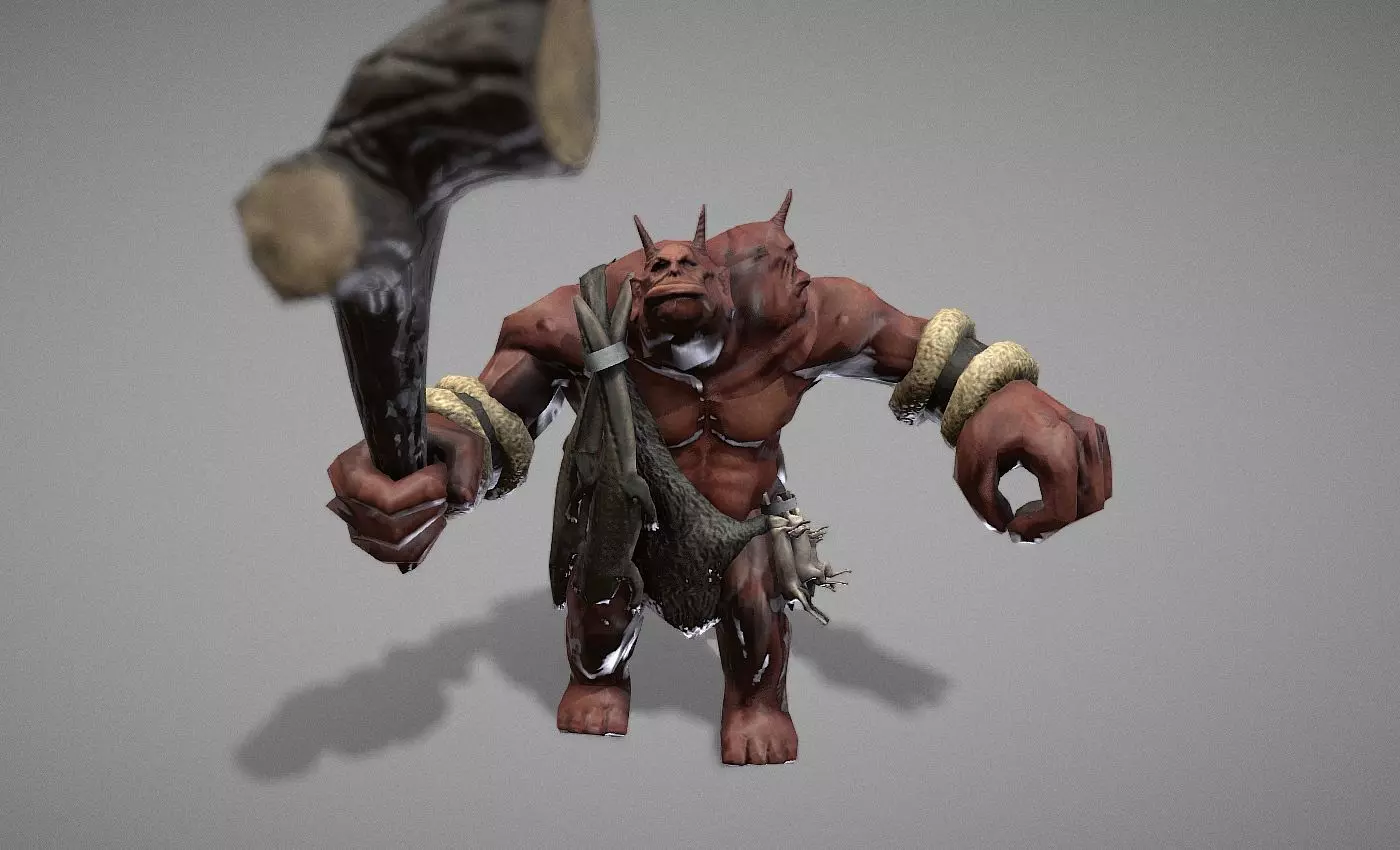 Ogre Myth Low-poly 3D model_0