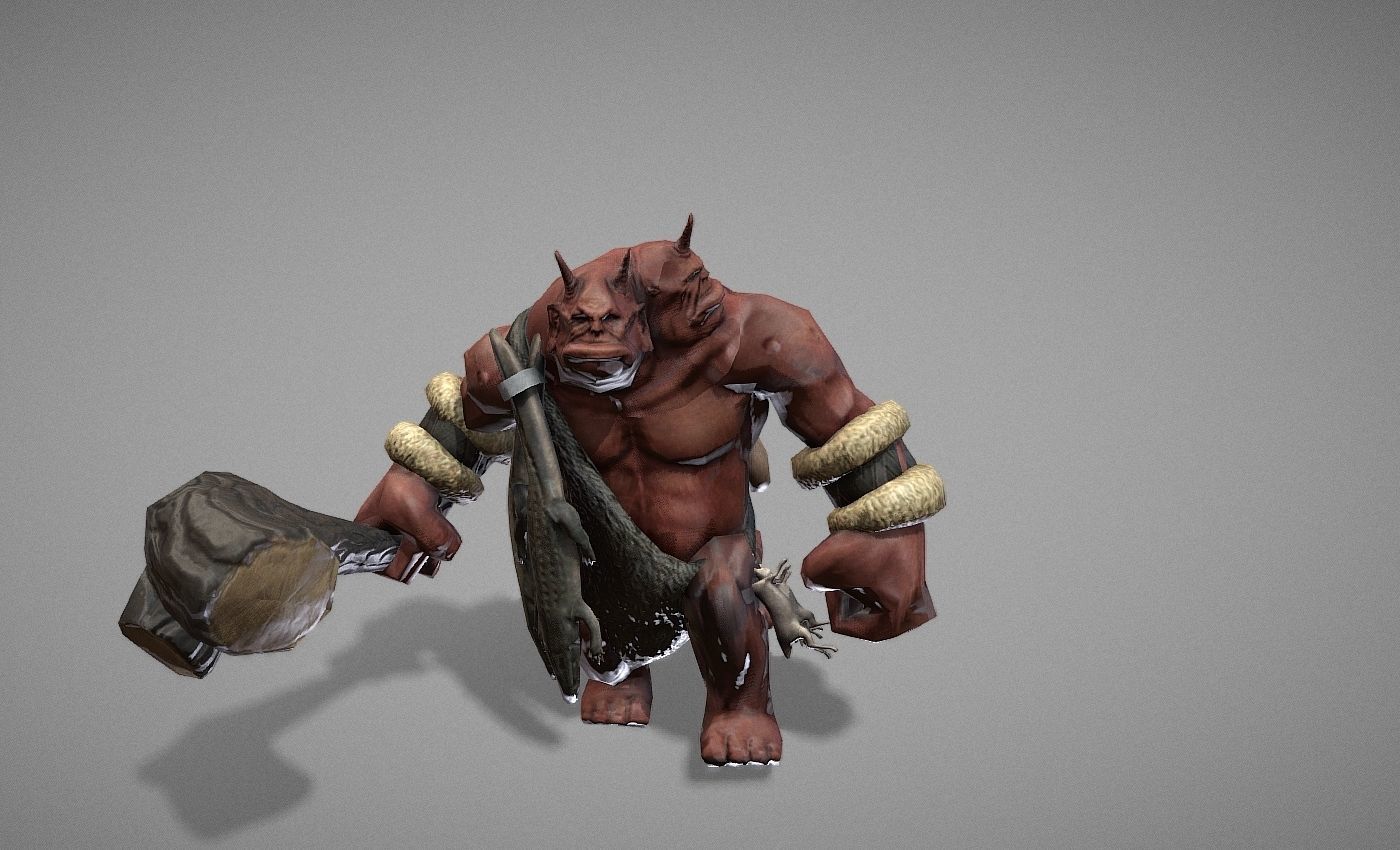 Ogre Myth Low-poly 3D model_21