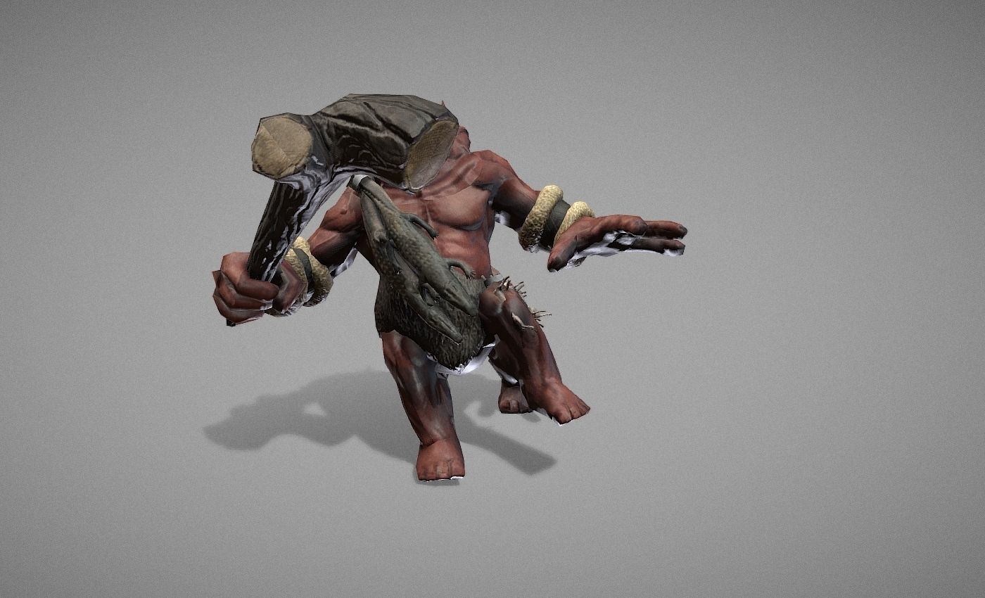 Ogre Myth Low-poly 3D model_15