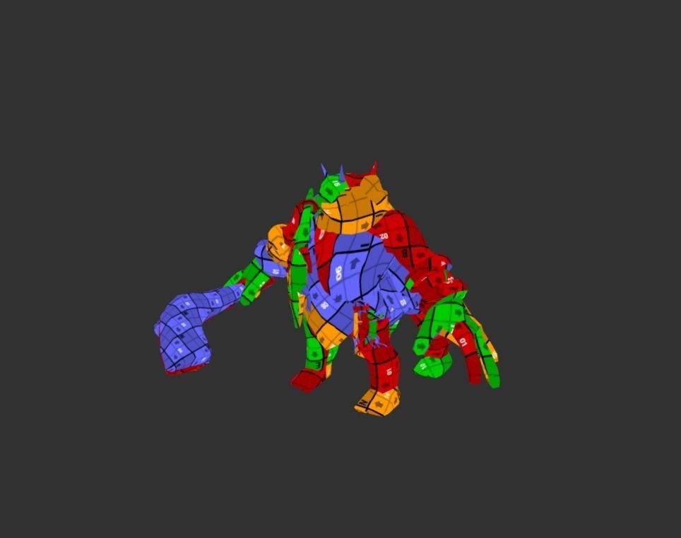 Ogre Myth Low-poly 3D model_6