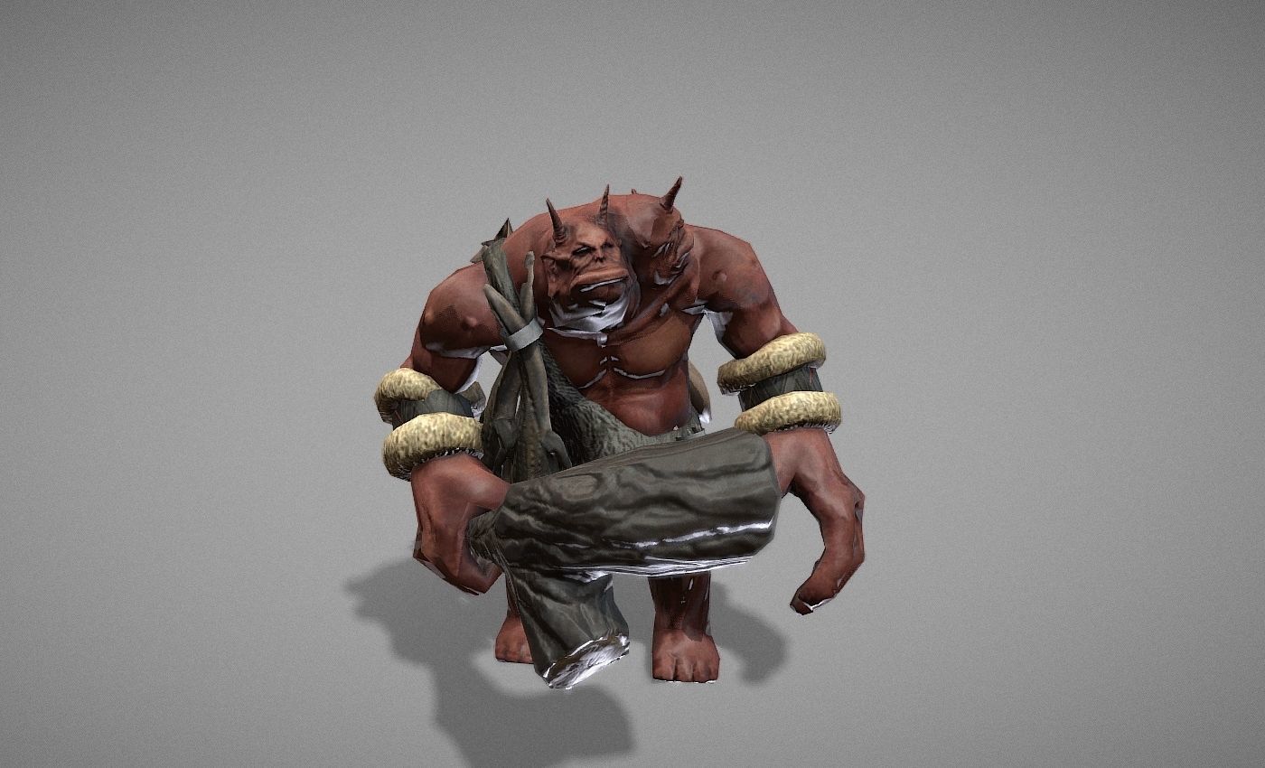 Ogre Myth Low-poly 3D model_20