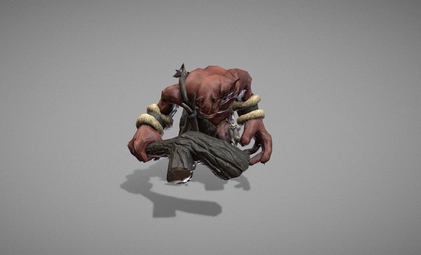 Ogre Myth Low-poly 3D model_16