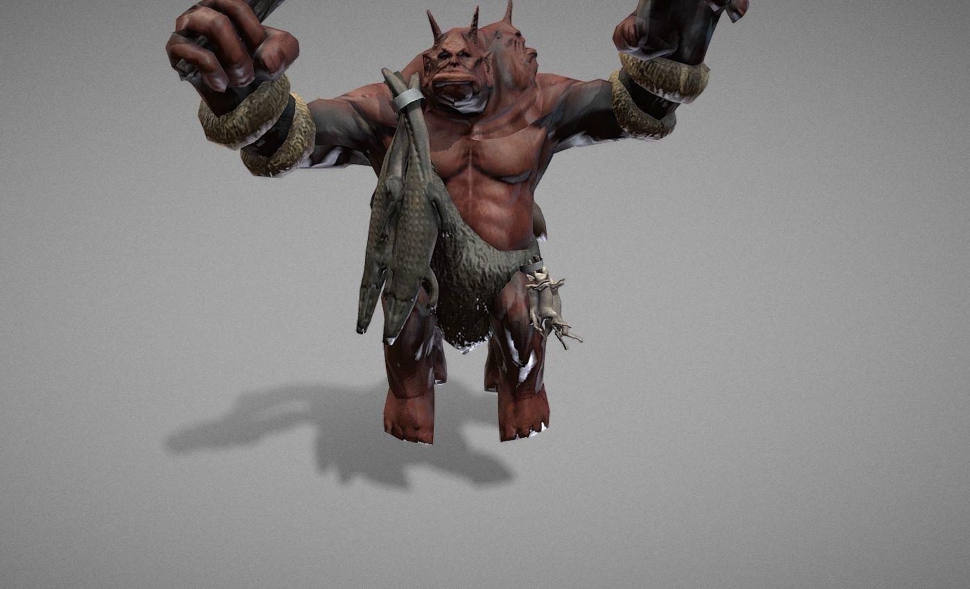 Ogre Myth Low-poly 3D model_17