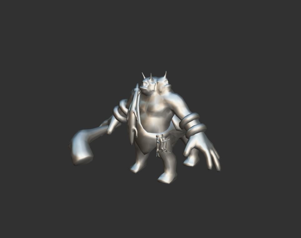 Ogre Myth Low-poly 3D model_4