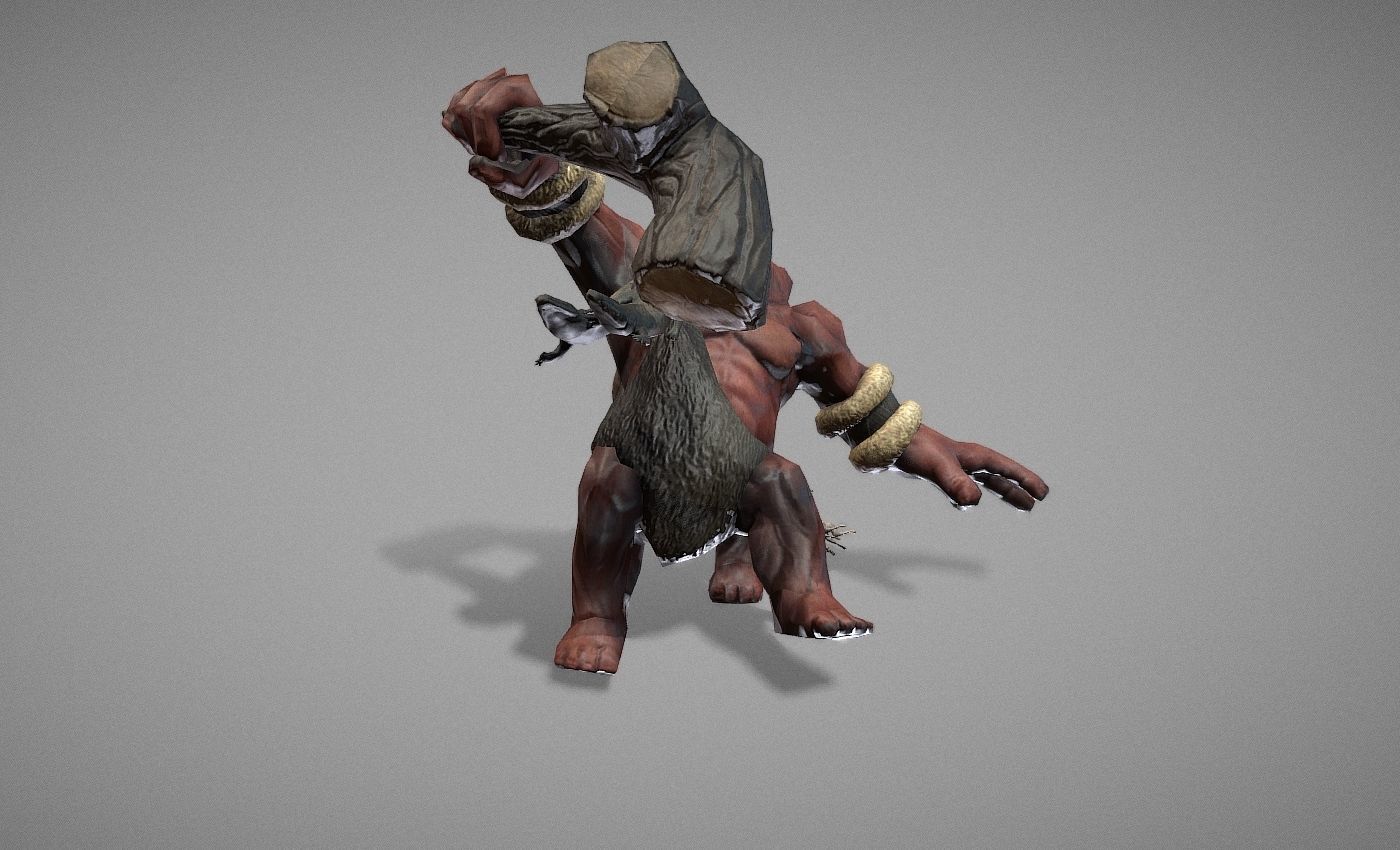Ogre Myth Low-poly 3D model_14