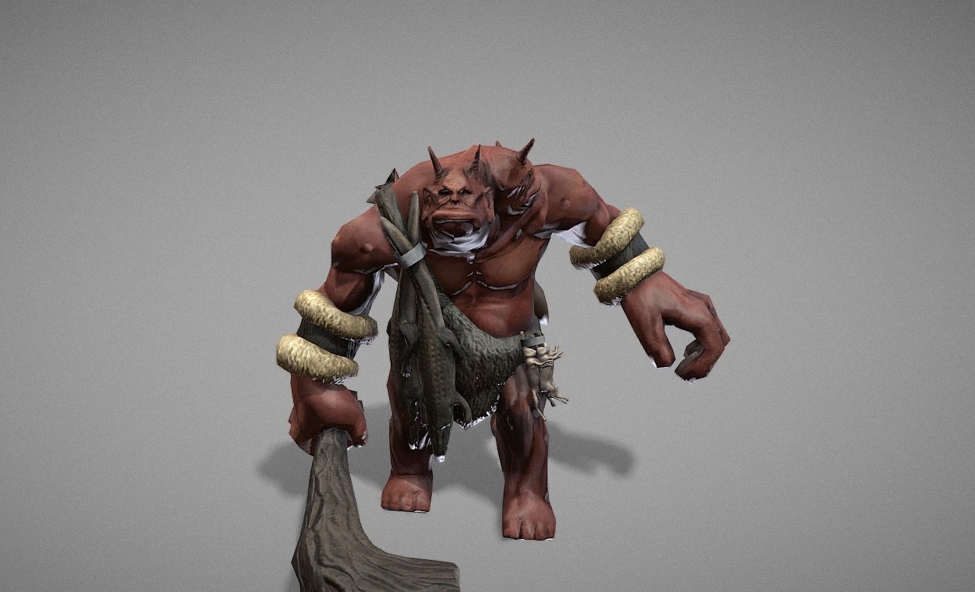 Ogre Myth Low-poly 3D model_18