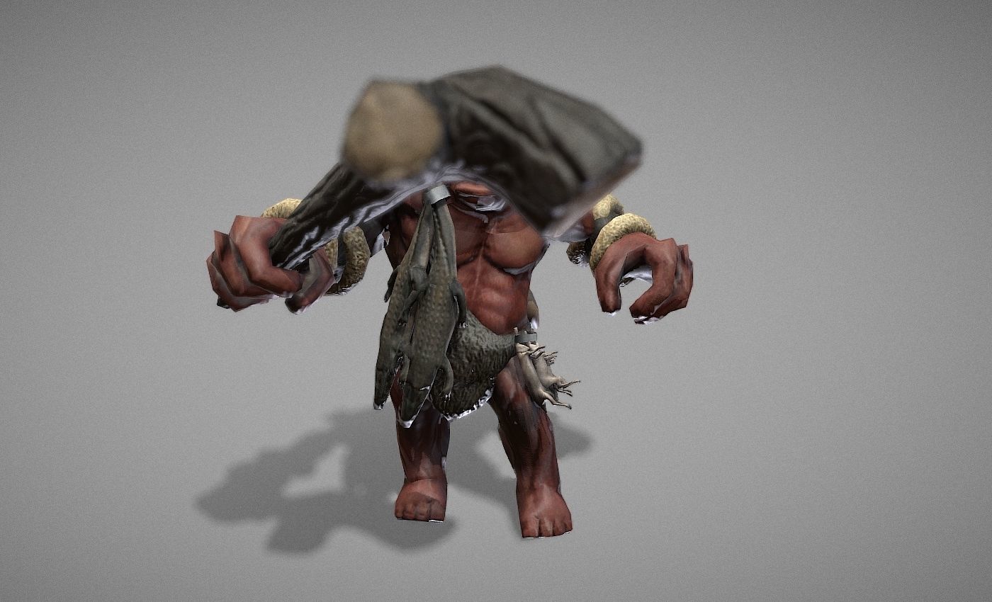 Ogre Myth Low-poly 3D model_23