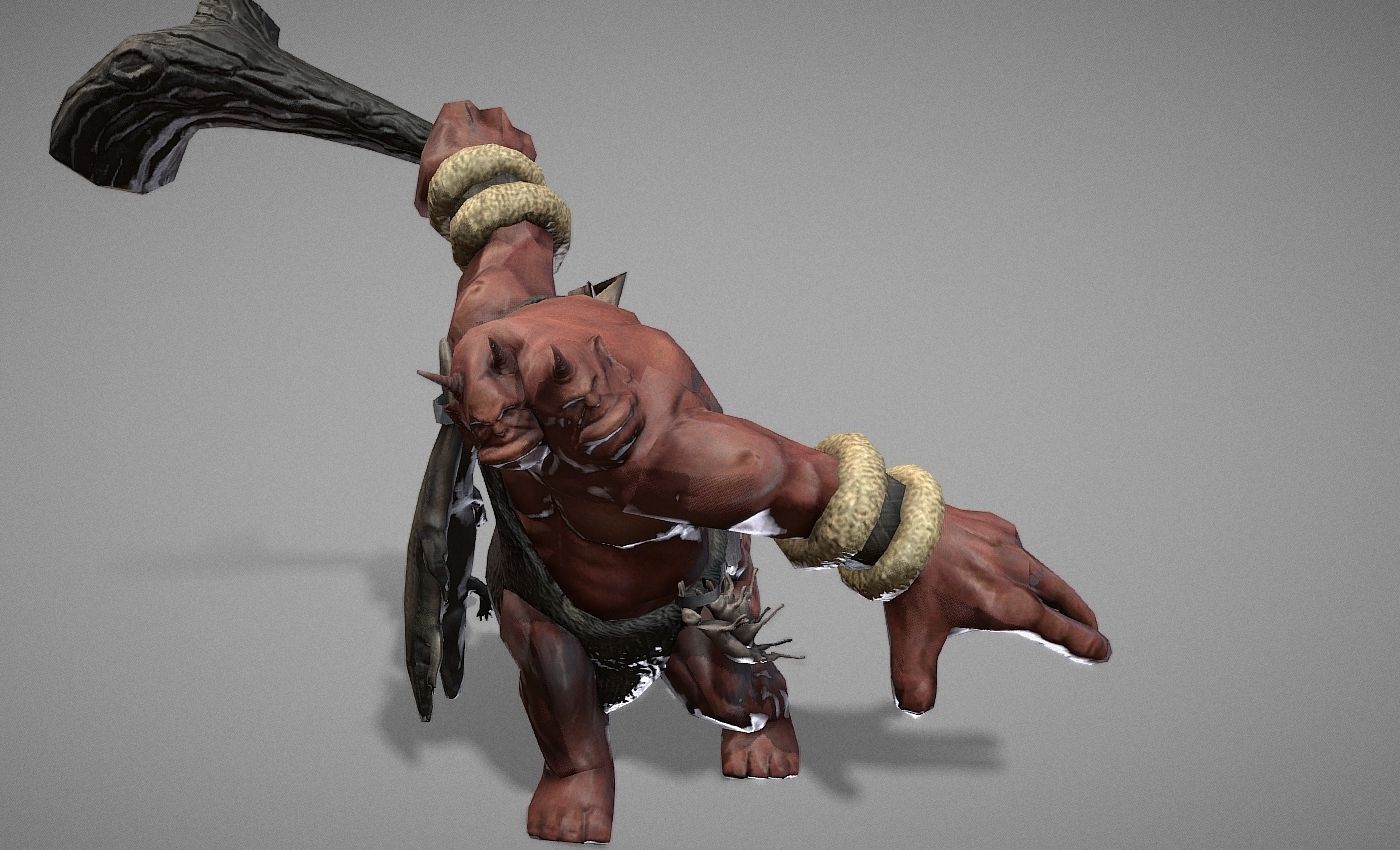 Ogre Myth Low-poly 3D model_10