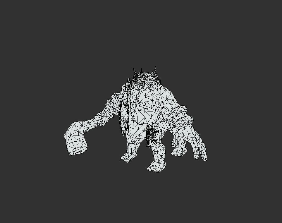 Ogre Myth Low-poly 3D model_5