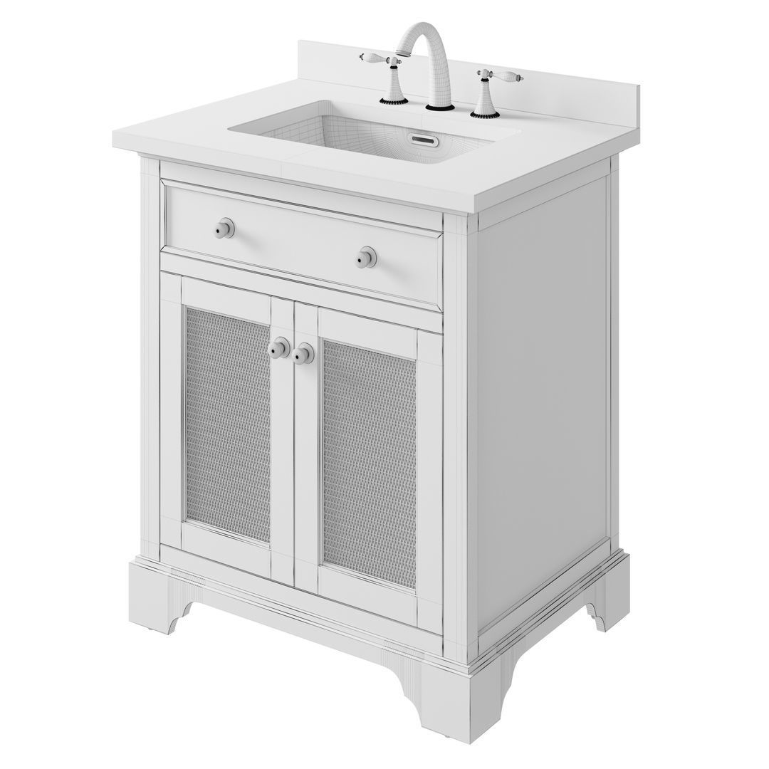 OVE Ophelia 30 Almond Latte Vanity 3D model_7
