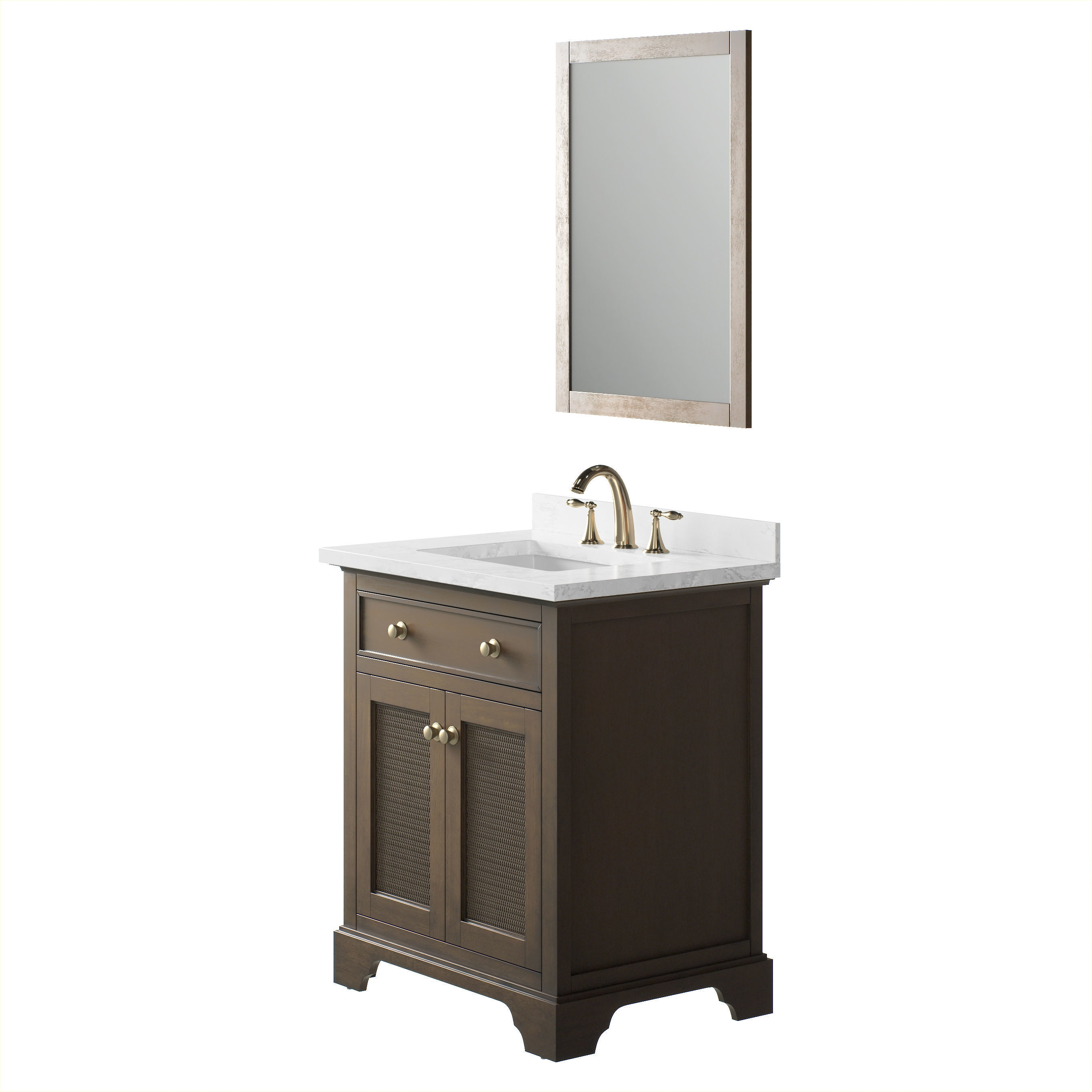 OVE Ophelia 30 Almond Latte Vanity 3D model_2