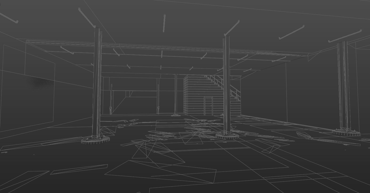 Underground Parking Model 3D model_10