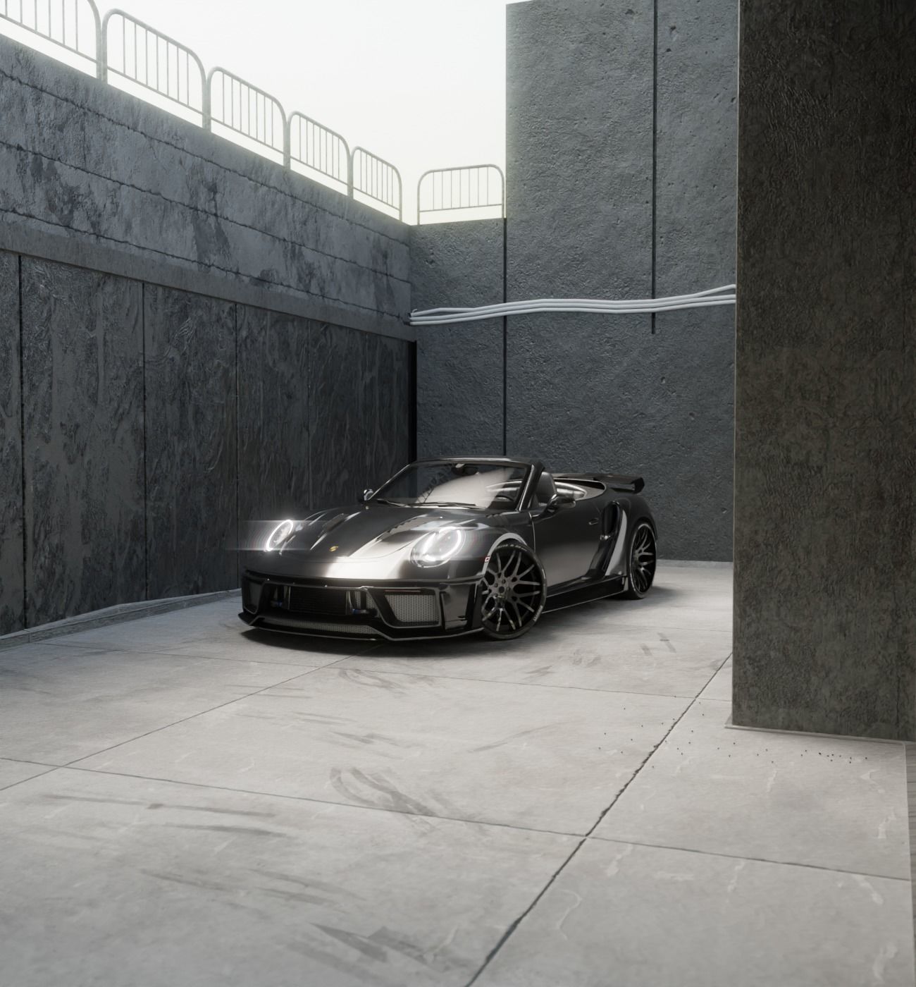 Underground Parking Model 3D model_8