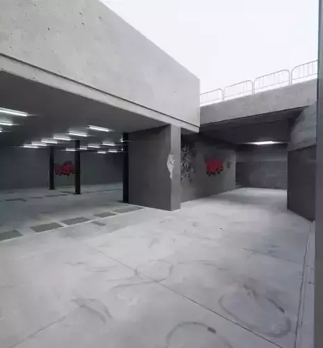 Underground Parking Model 3D model