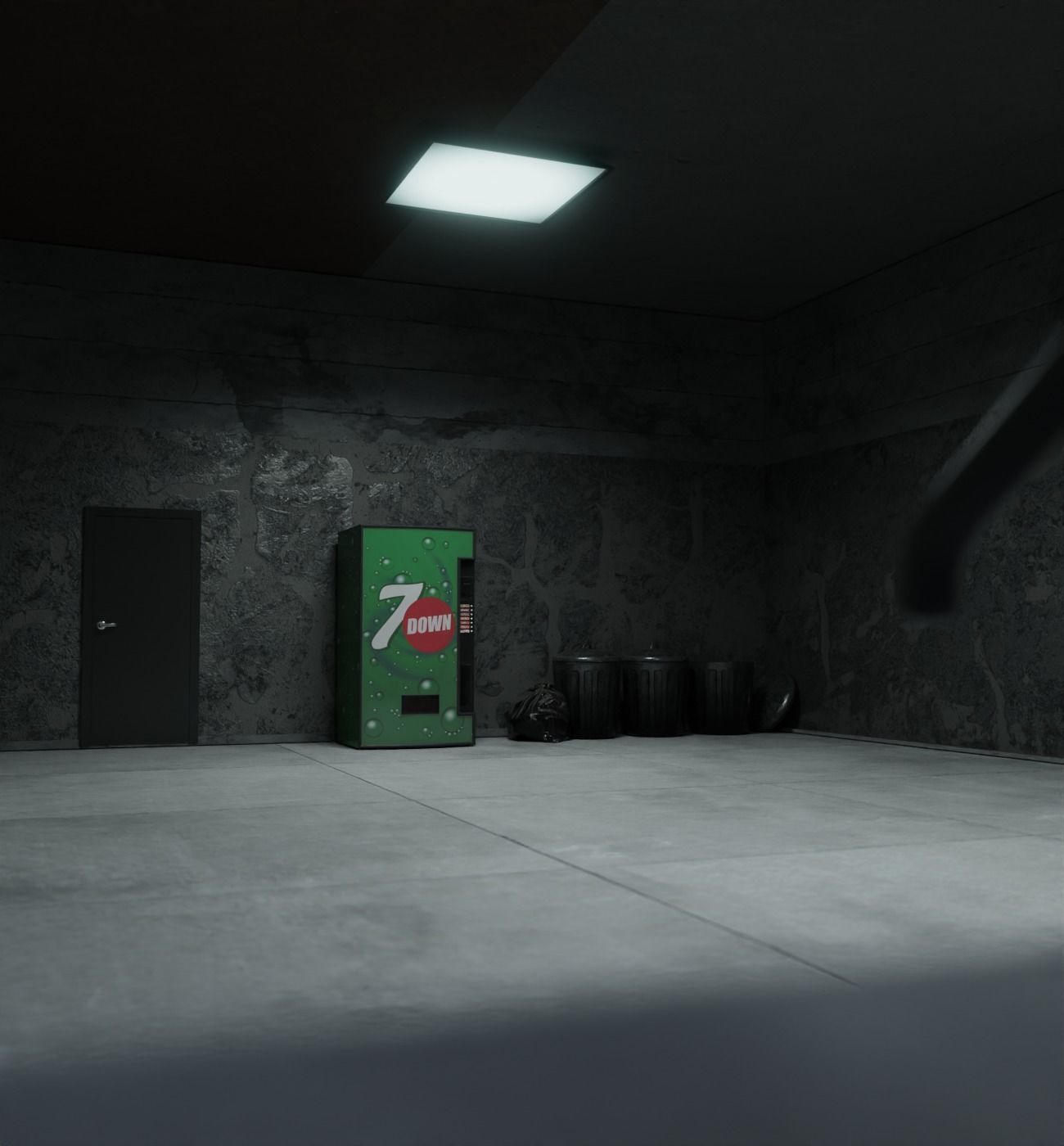 Underground Parking Model 3D model_3