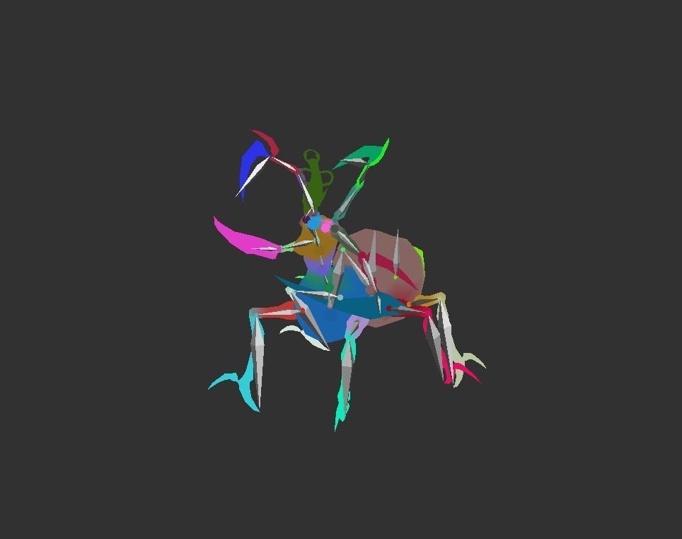 Tarantula Myth Low-poly 3D model_3