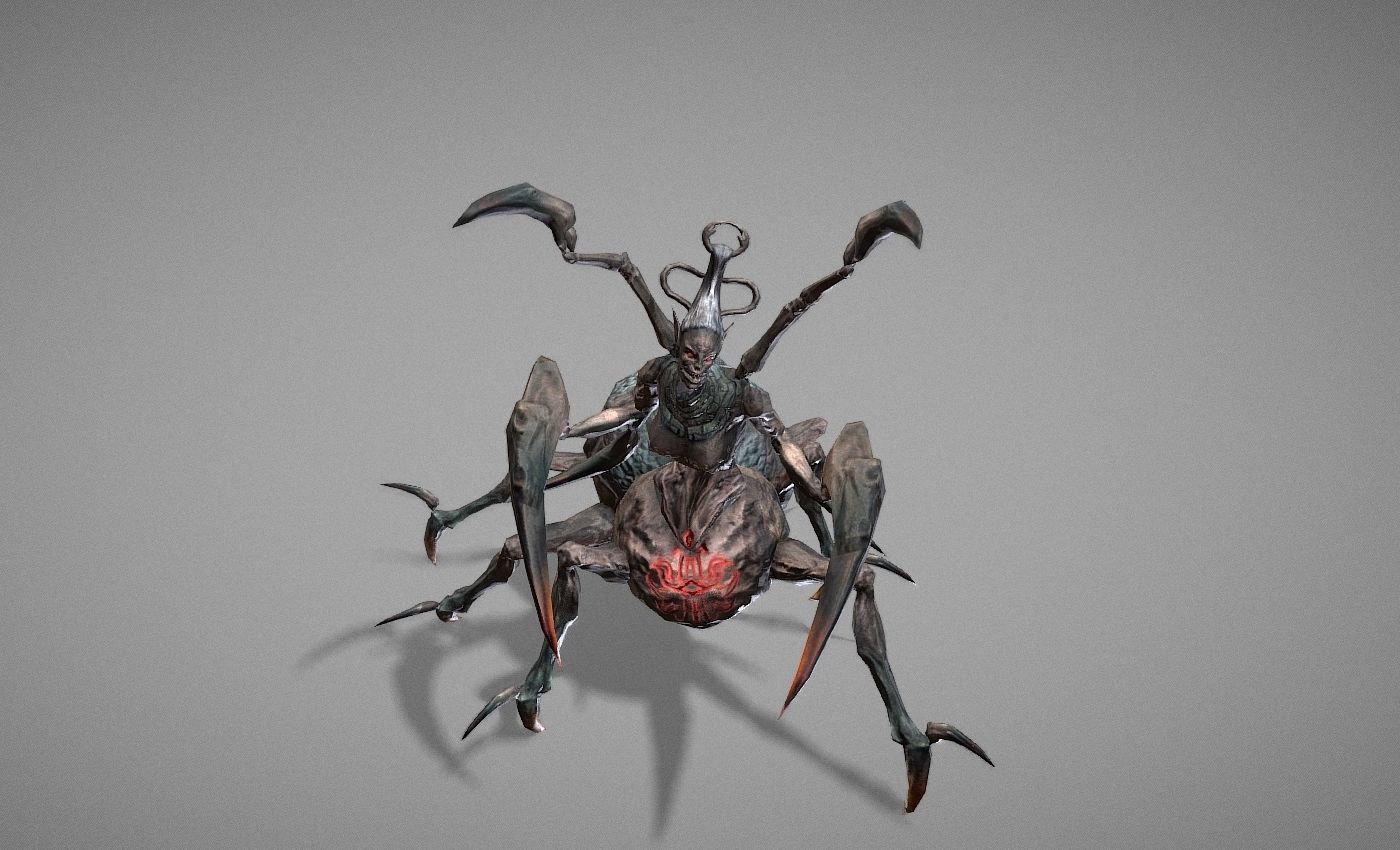 Tarantula Myth Low-poly 3D model_19