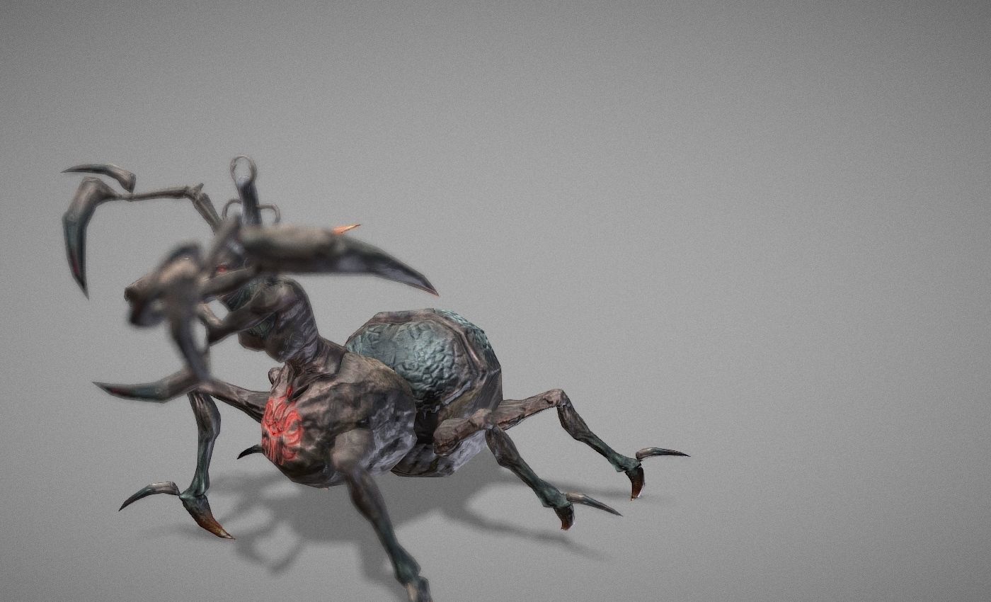 Tarantula Myth Low-poly 3D model_11