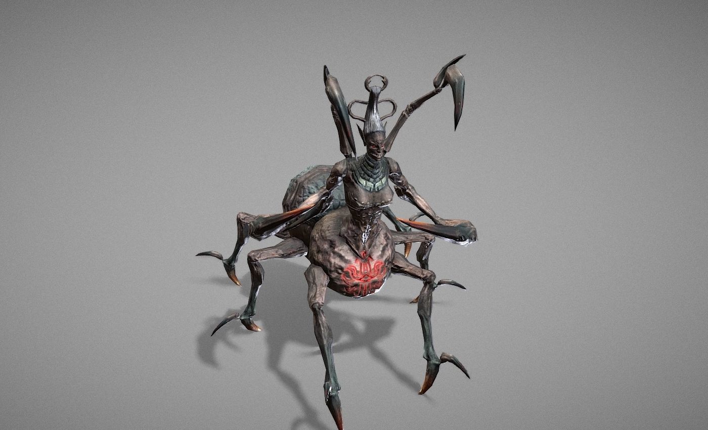 Tarantula Myth Low-poly 3D model_18
