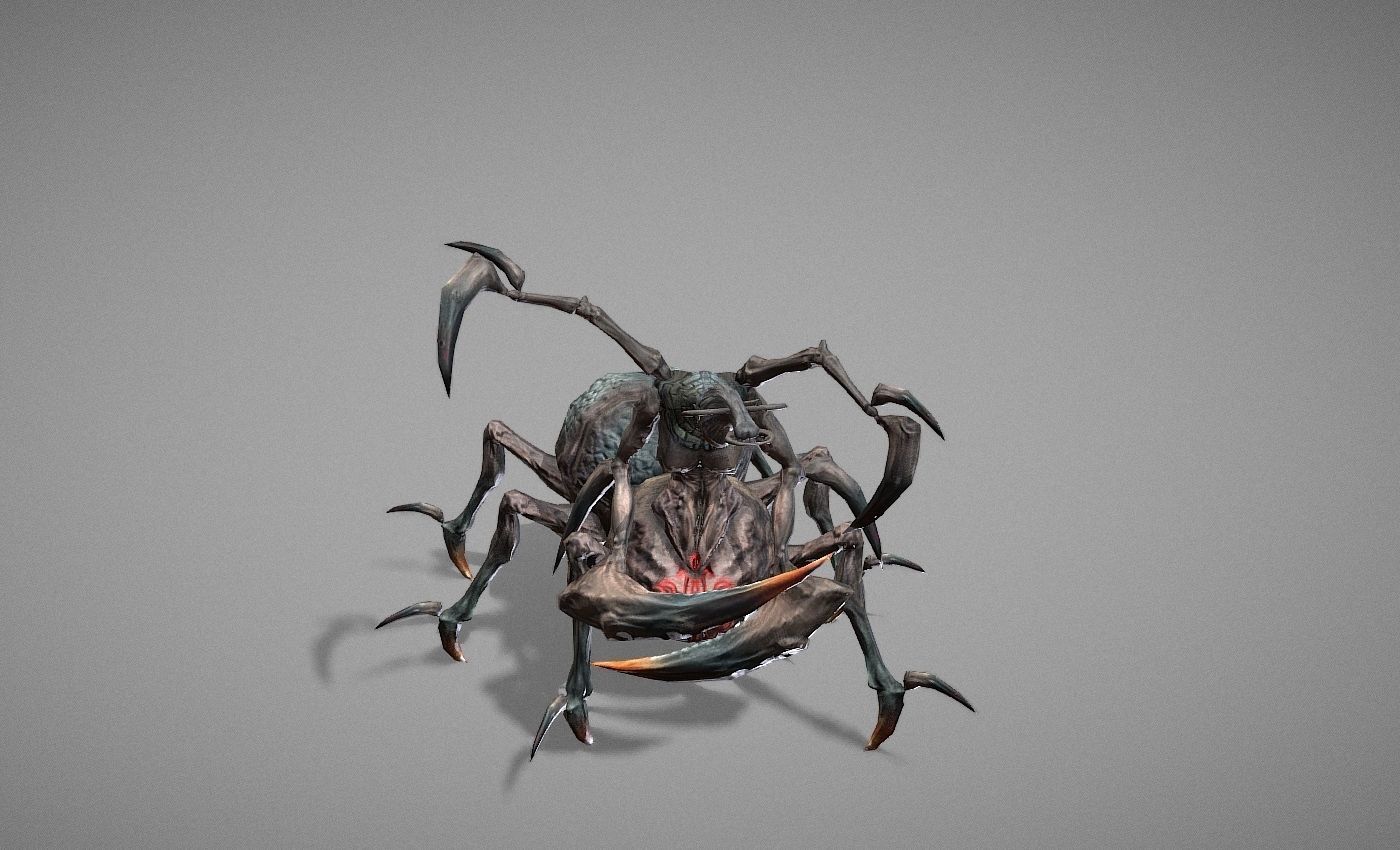 Tarantula Myth Low-poly 3D model_16
