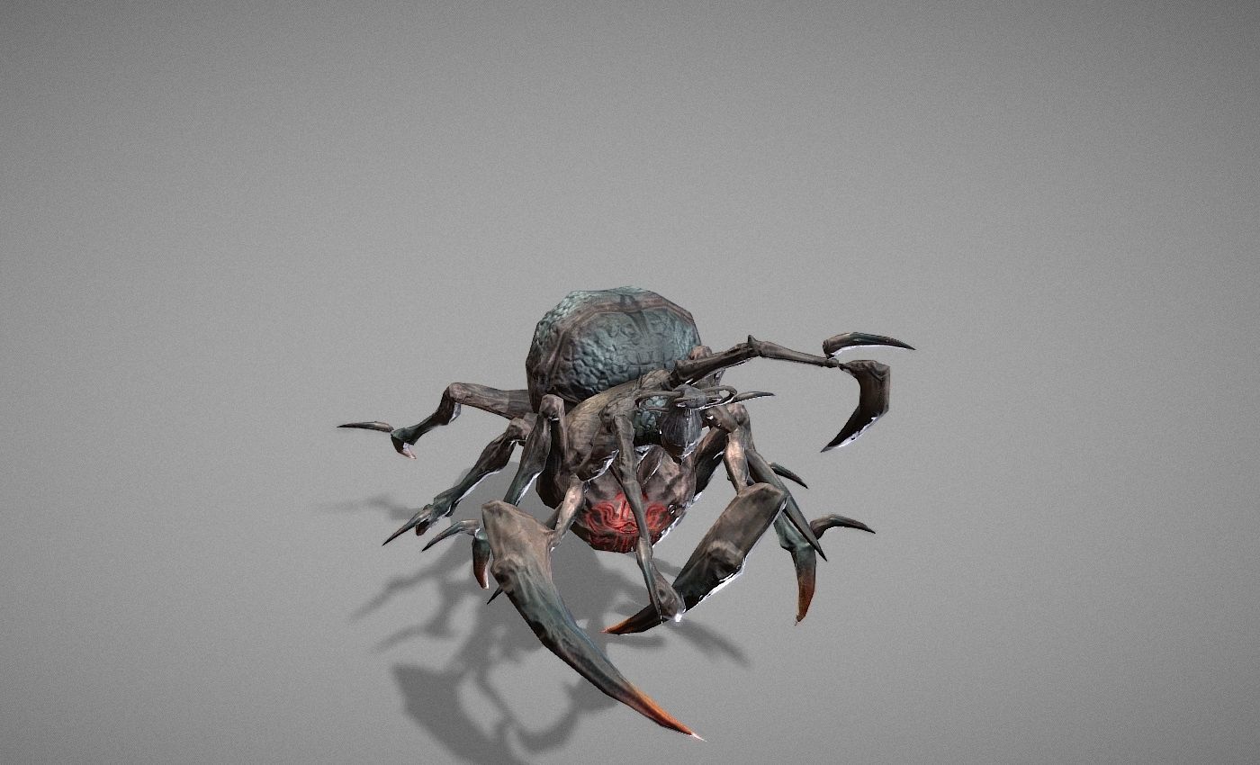 Tarantula Myth Low-poly 3D model_20
