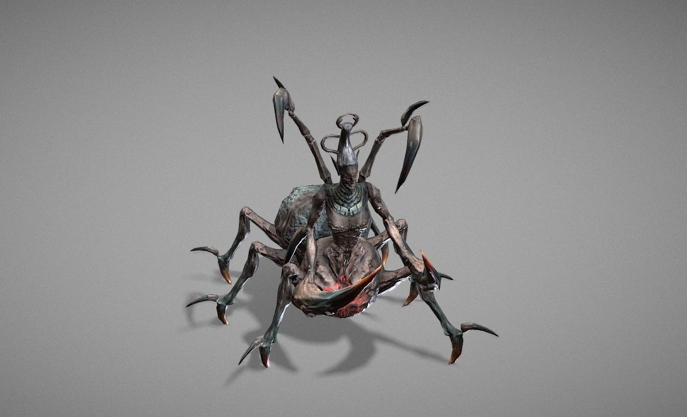 Tarantula Myth Low-poly 3D model_21
