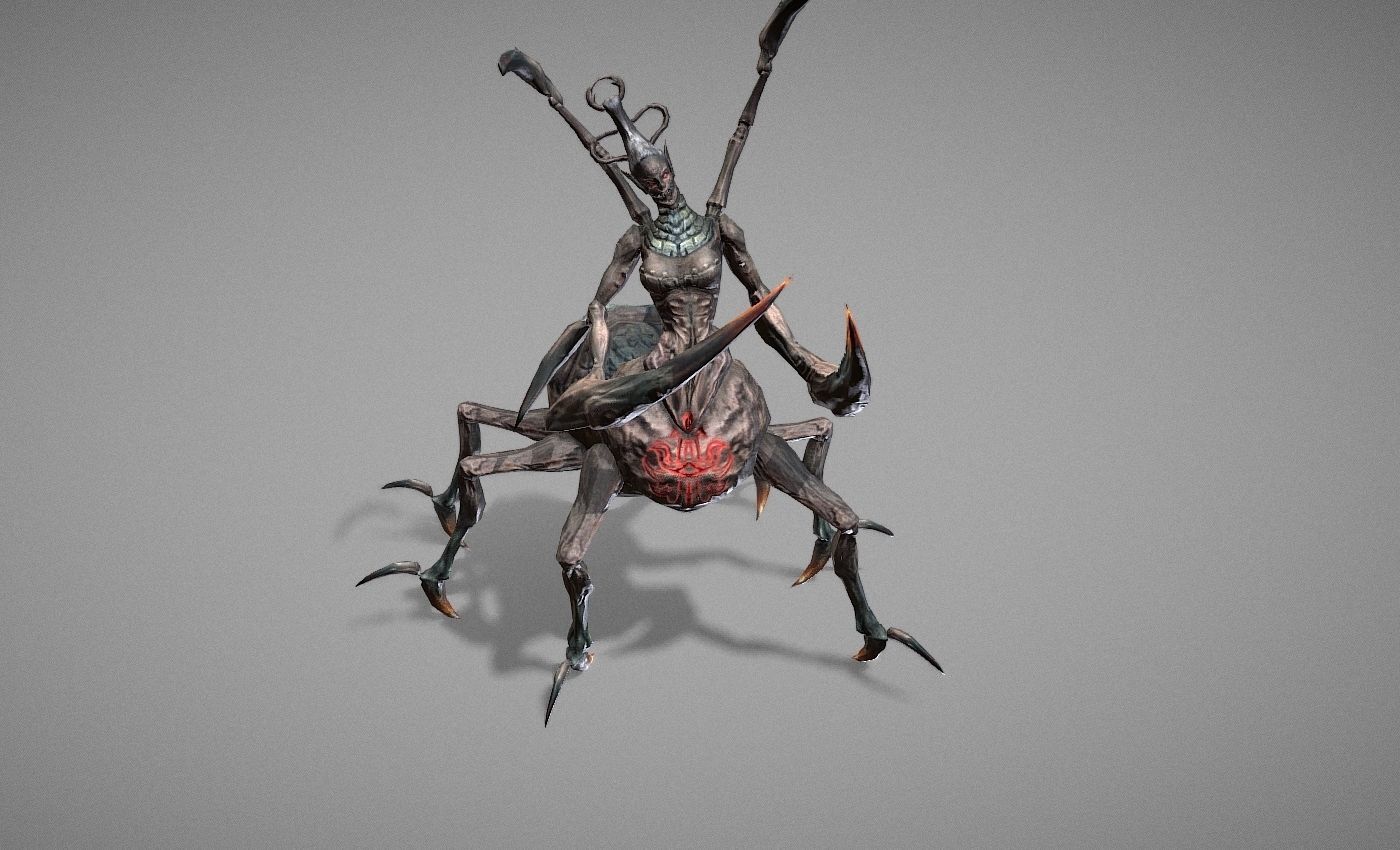Tarantula Myth Low-poly 3D model_15