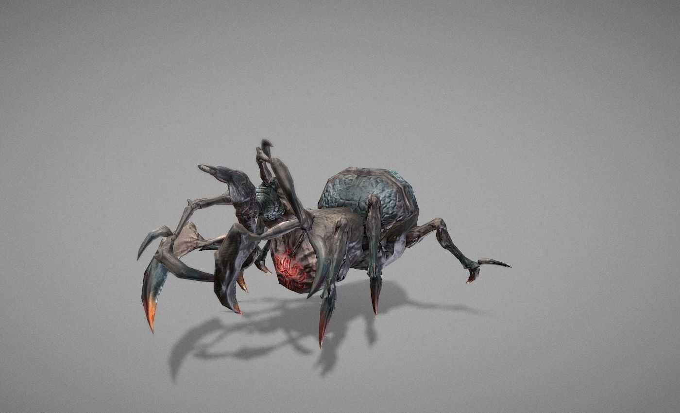 Tarantula Myth Low-poly 3D model_12
