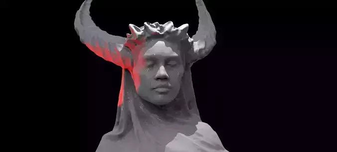 Dark Ages Drapery Bust