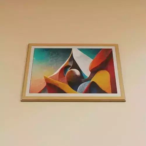 Framed Artwork Abstract Geometric 8