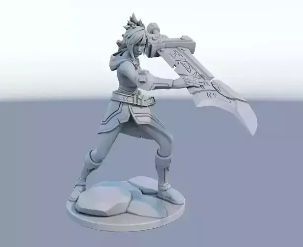 riven 3D Print Model from League of Legends