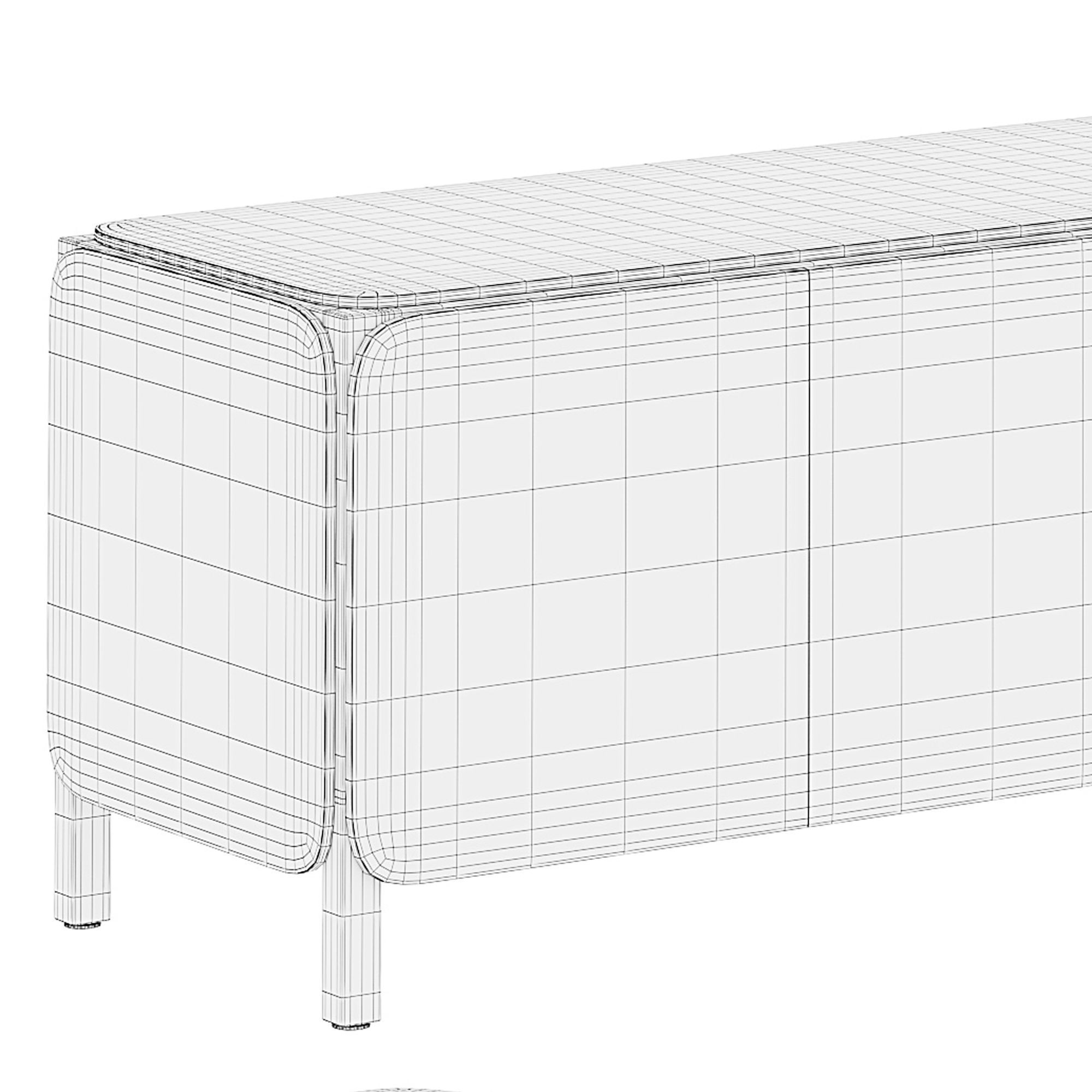 Frame K Sideboard by bonaldo 3D model_7