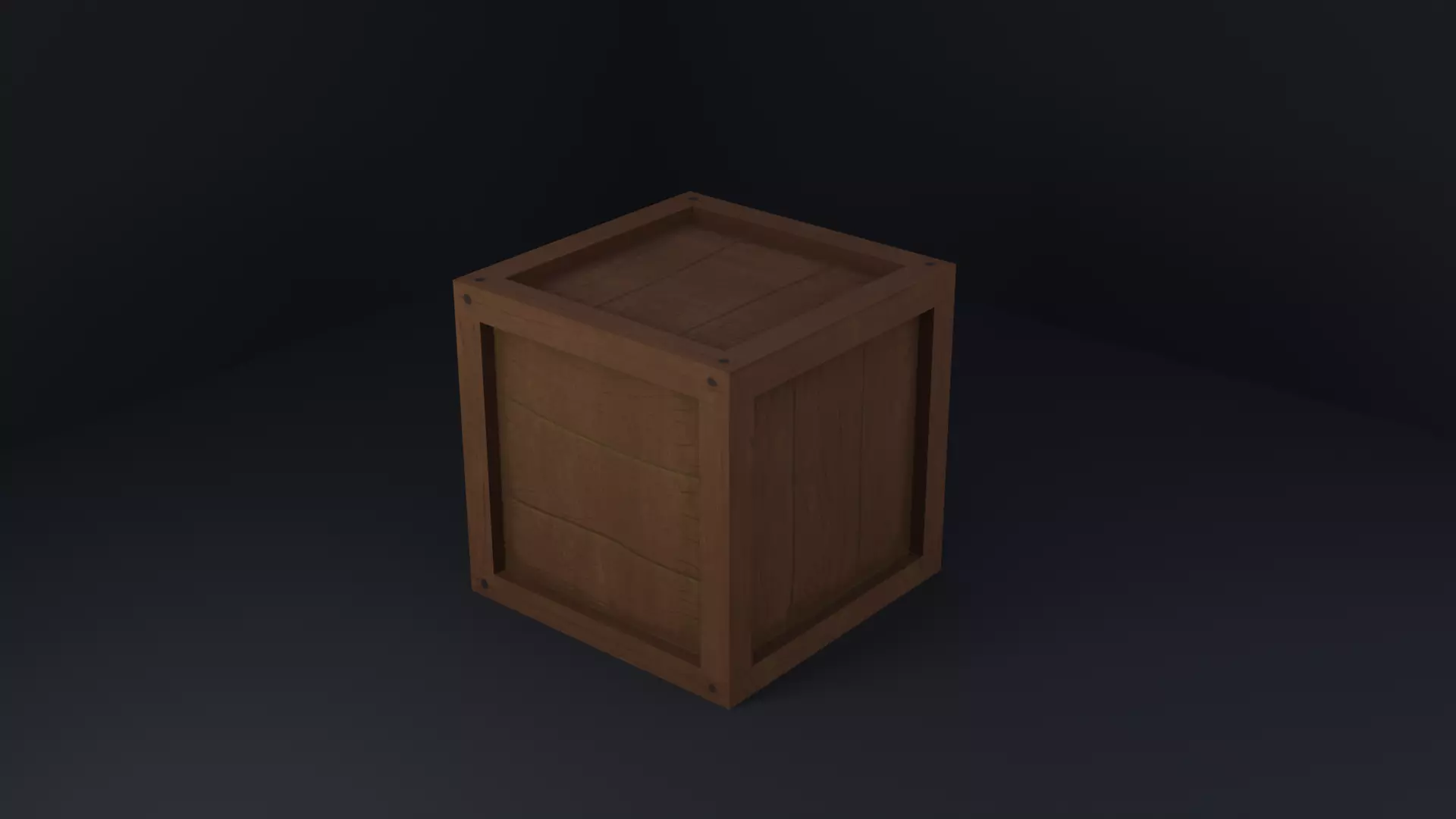 Box Low Wood 3D model_0