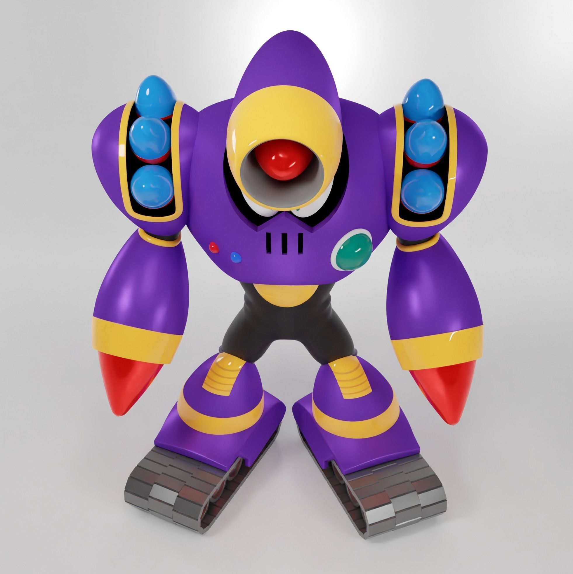 Napalm Man Rockman Megaman Famicom nes 3D model 3D model_6