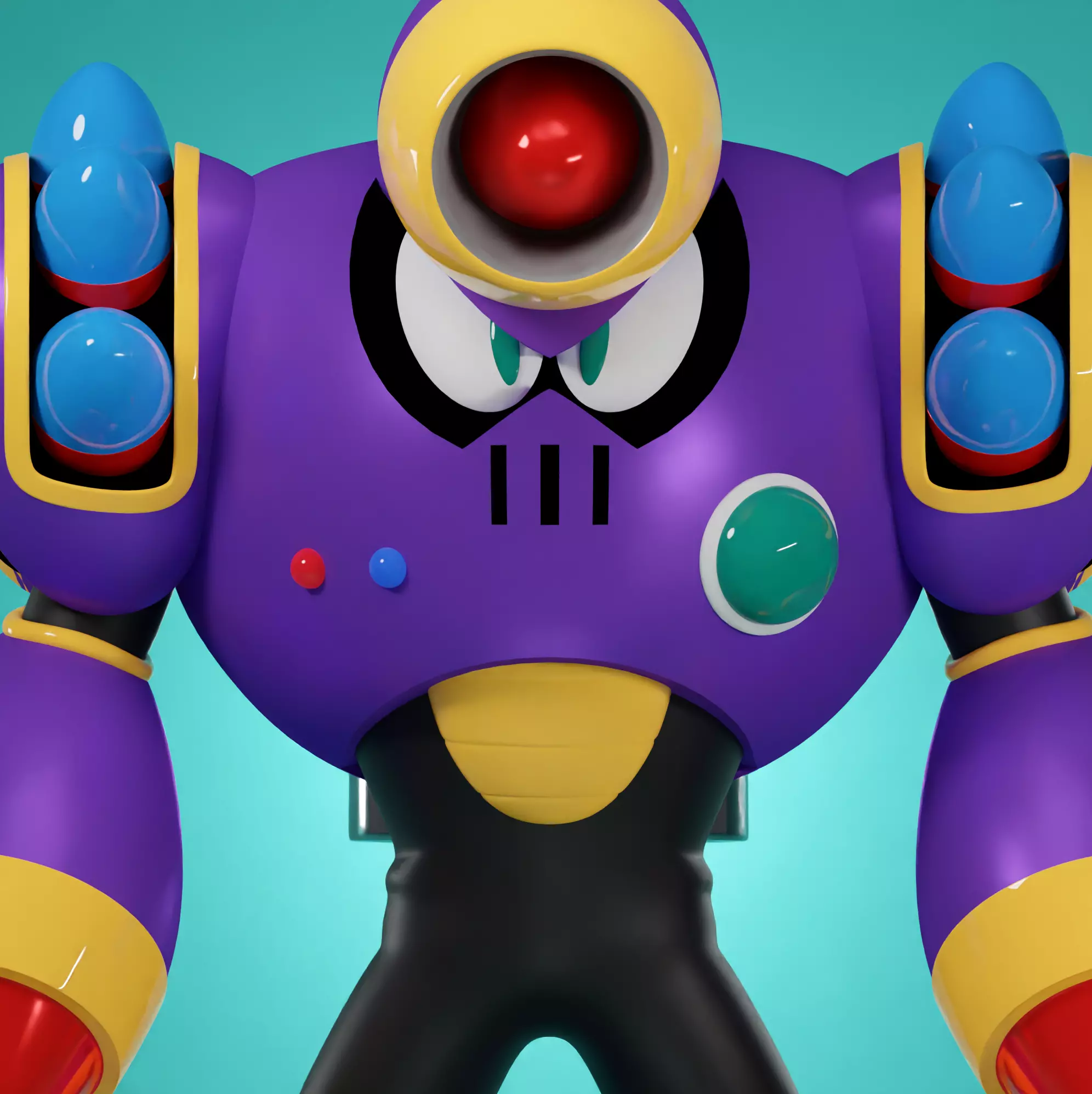 Napalm Man Rockman Megaman Famicom nes 3D model 3D model_0