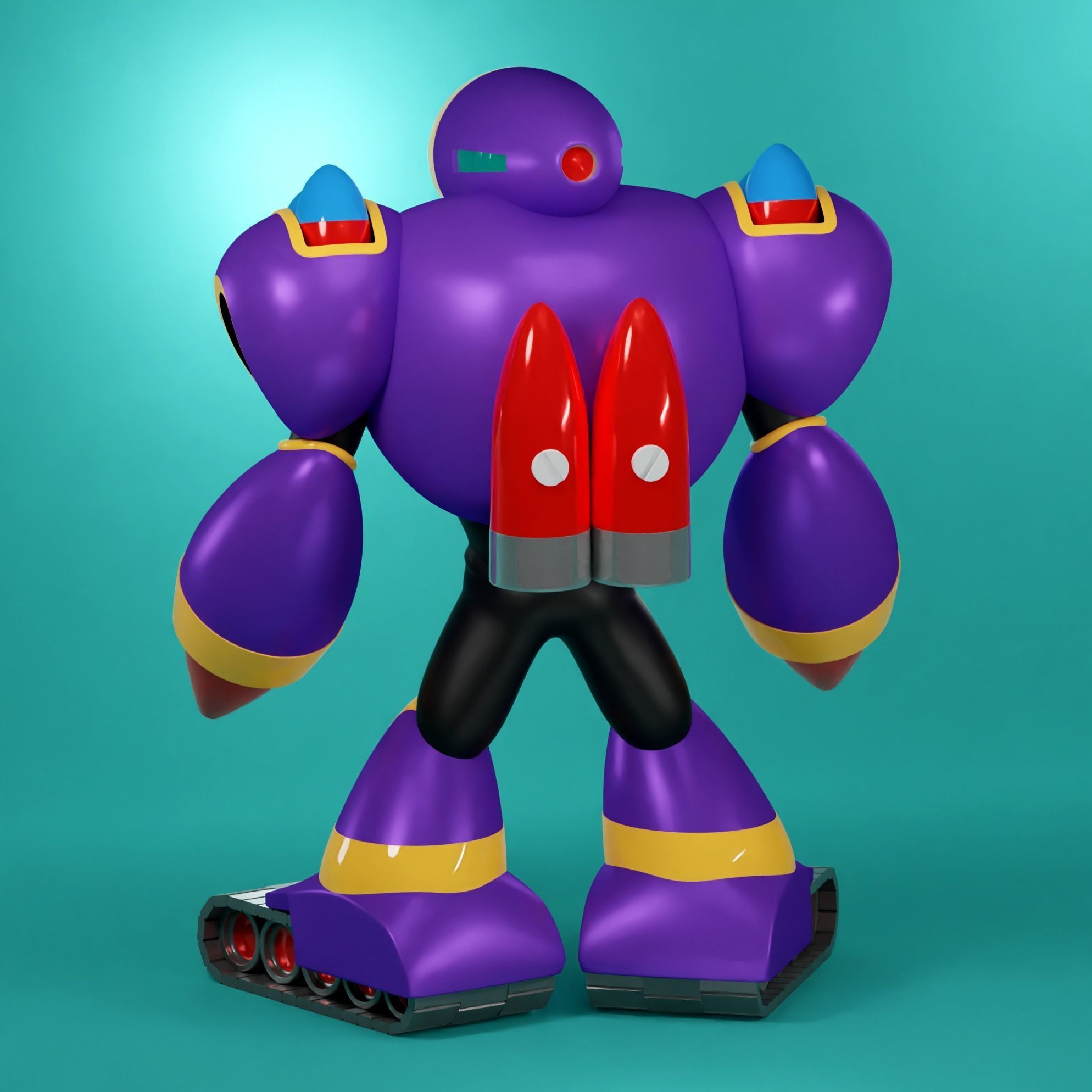 Napalm Man Rockman Megaman Famicom nes 3D model 3D model_2