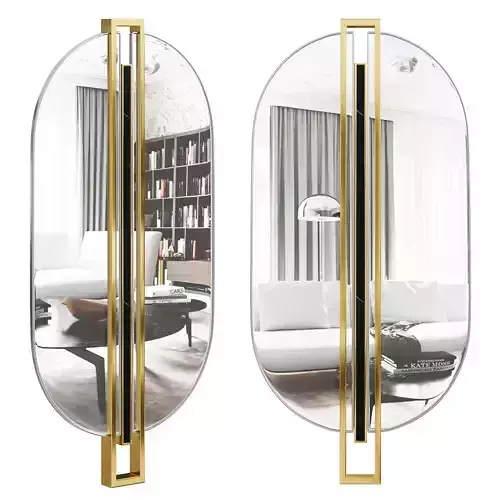 SHIELD OVAL MIRROR by maisonvalentina 3D model