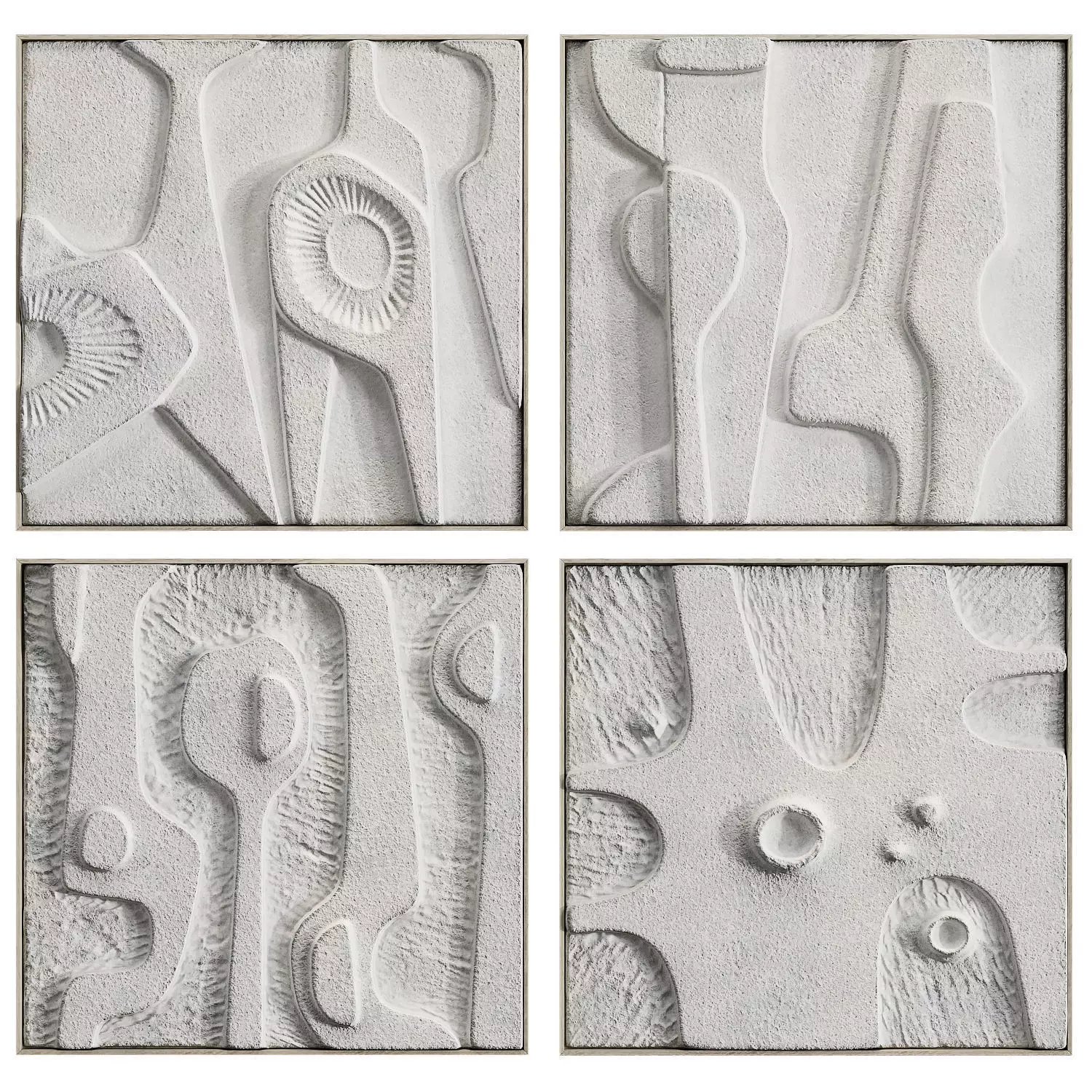  Paintings made of stone 3D model_0