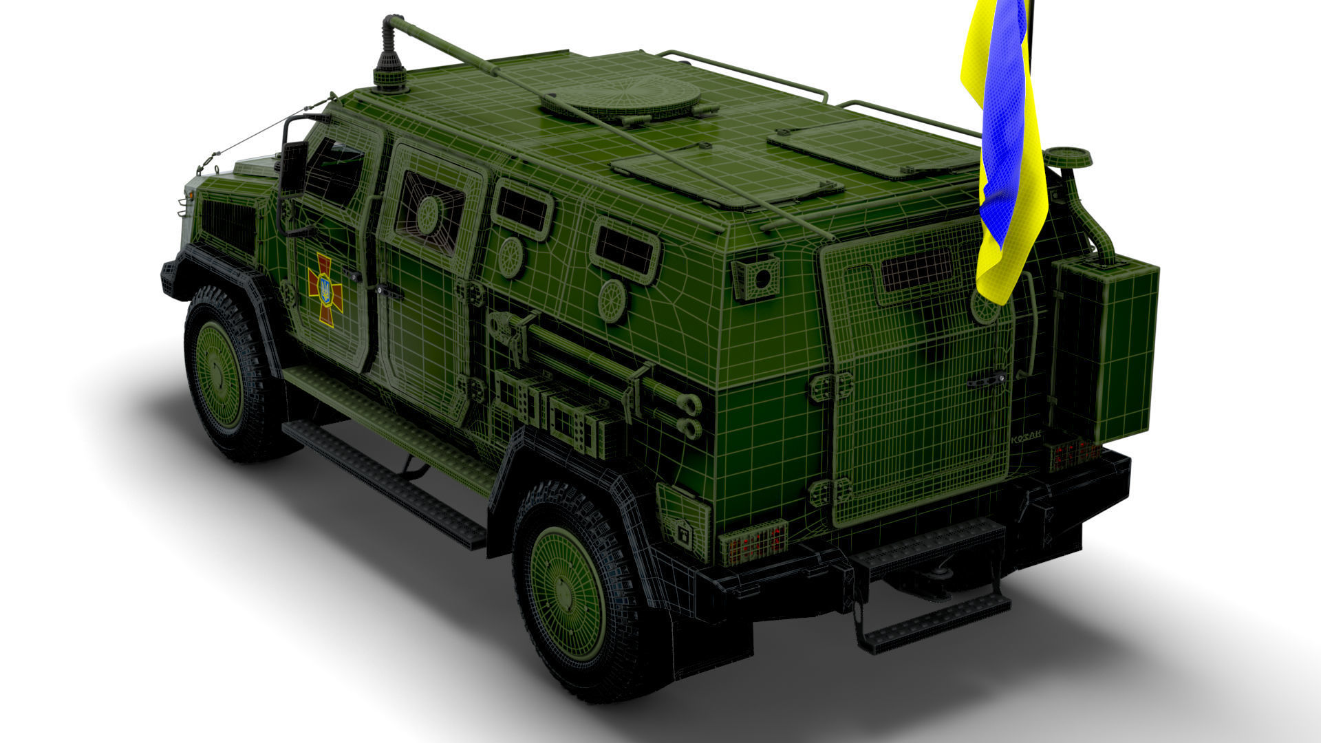 Kozak 2M1 Command Vehicle 2022 3D model_15