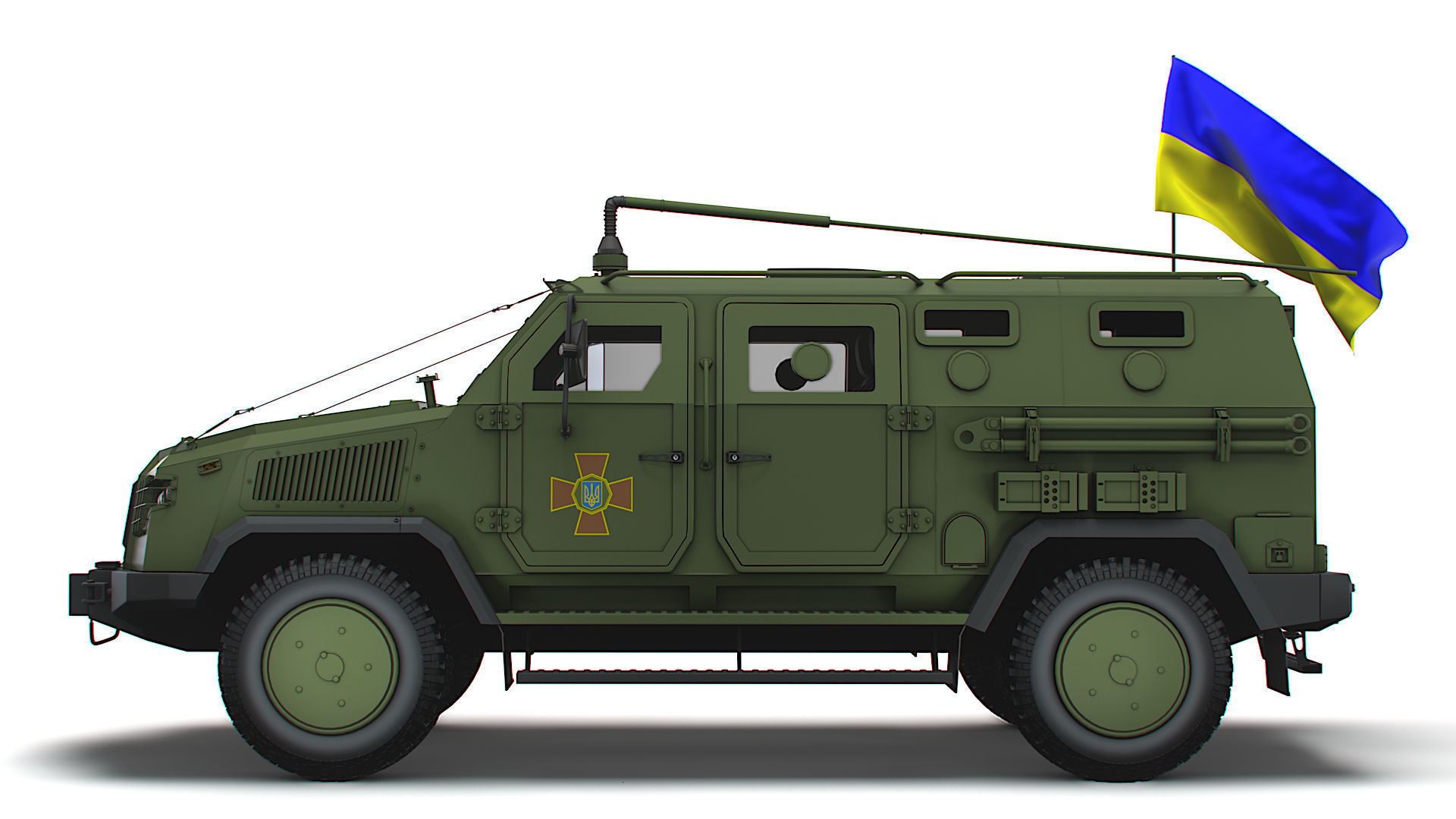 Kozak 2M1 Command Vehicle 2022 3D model_4