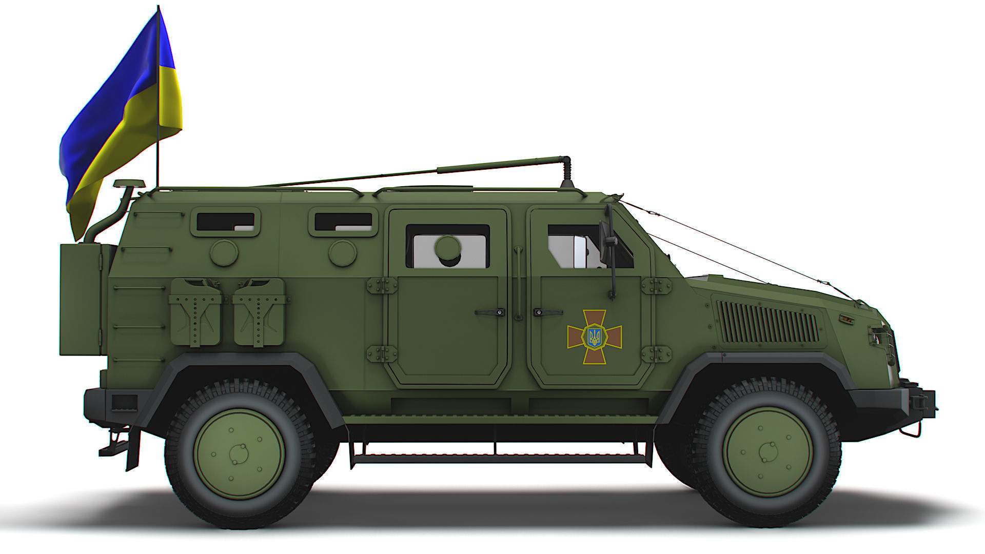 Kozak 2M1 Command Vehicle 2022 3D model_1