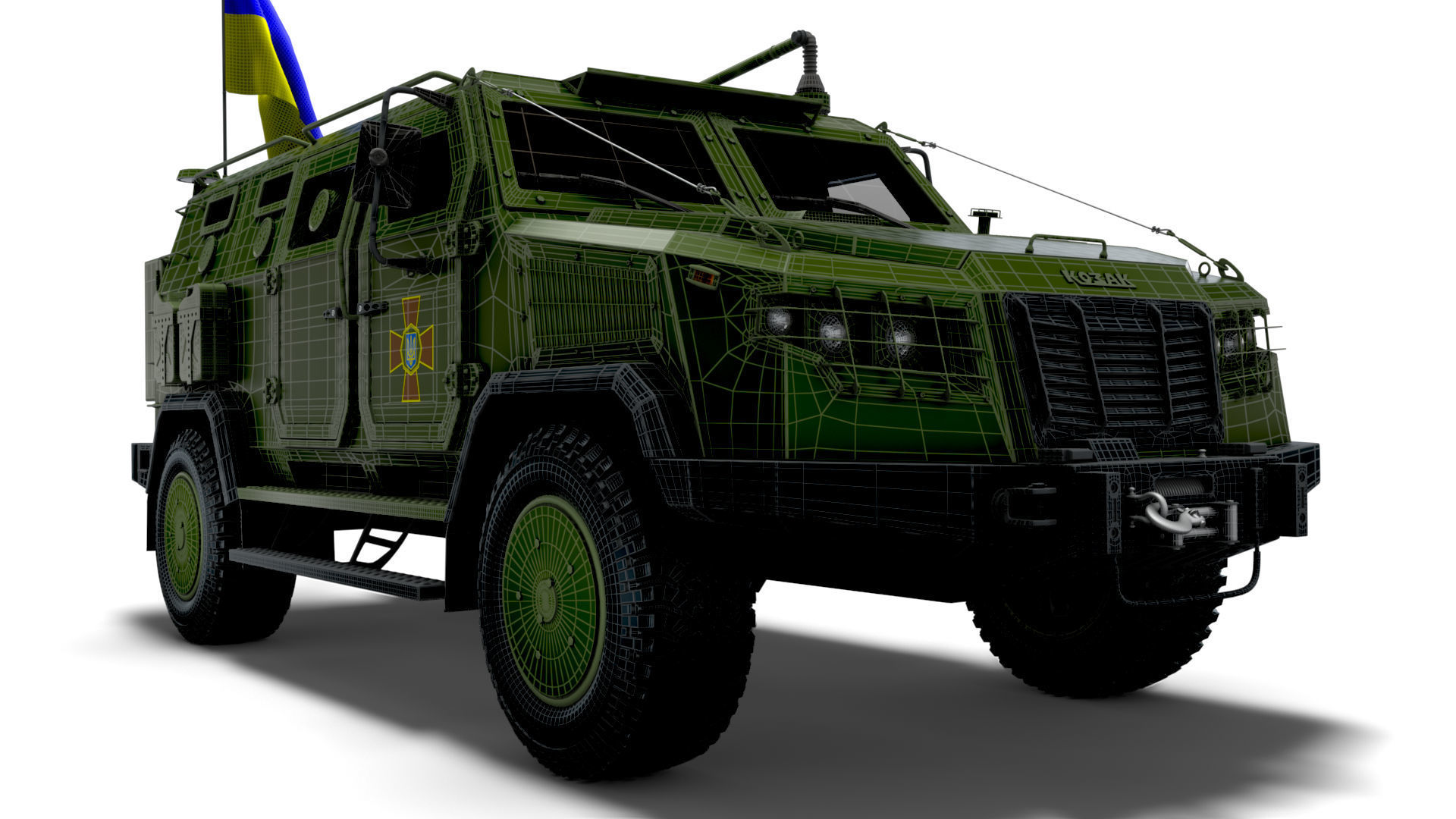 Kozak 2M1 Command Vehicle 2022 3D model_12