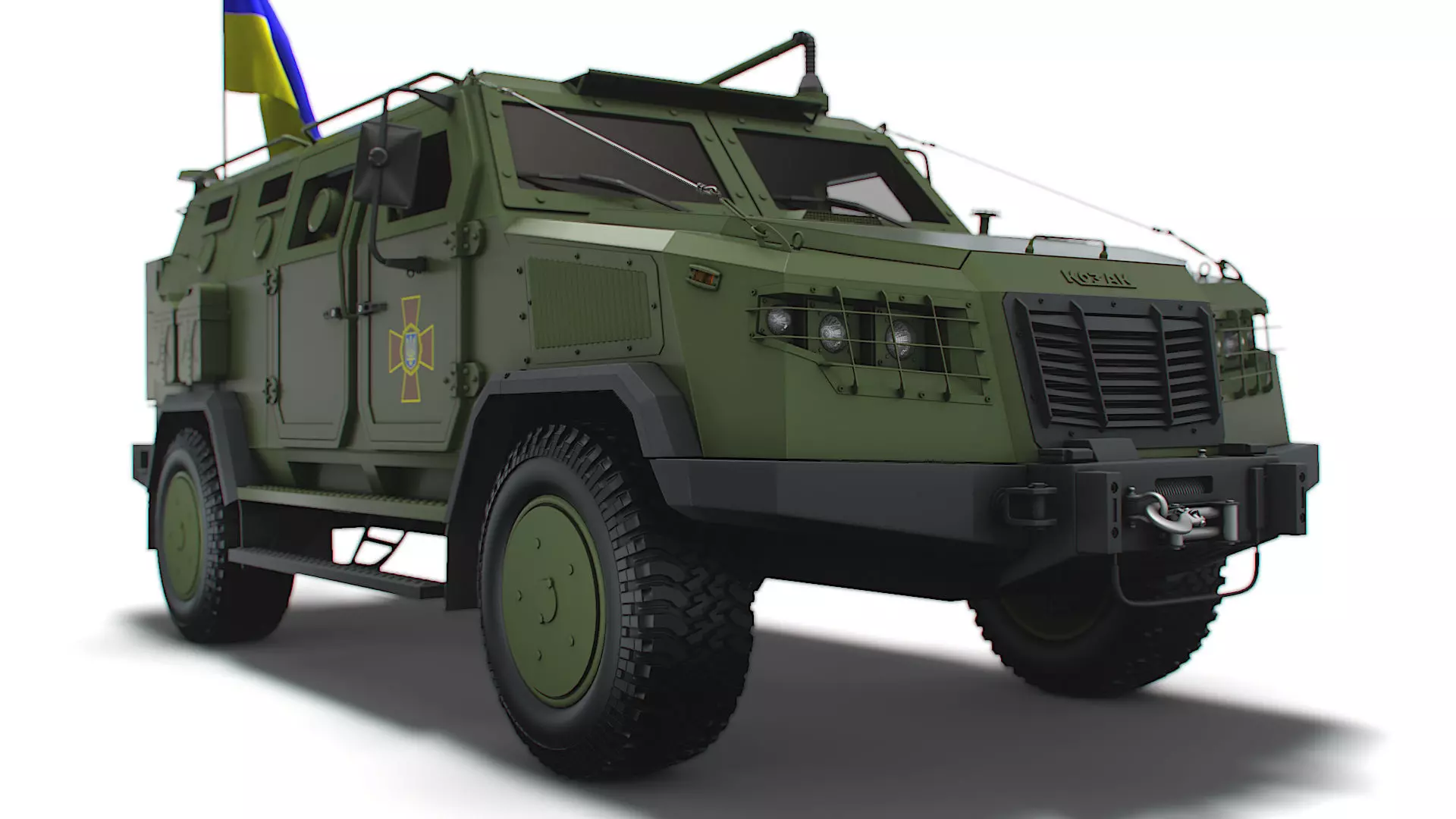 Kozak 2M1 Command Vehicle 2022 3D model_0
