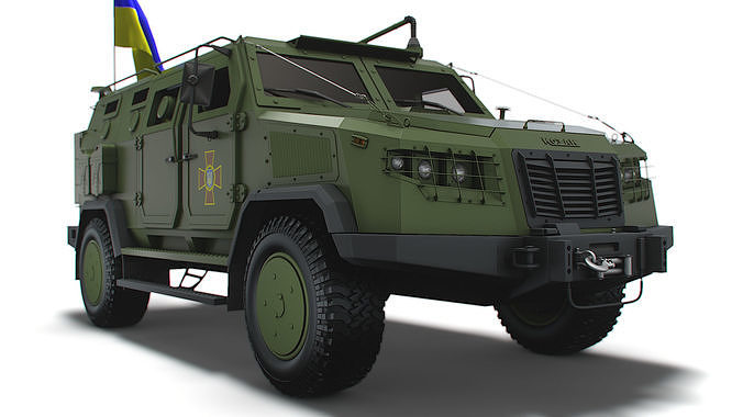 Kozak 2M1 Command Vehicle 2022 3D model