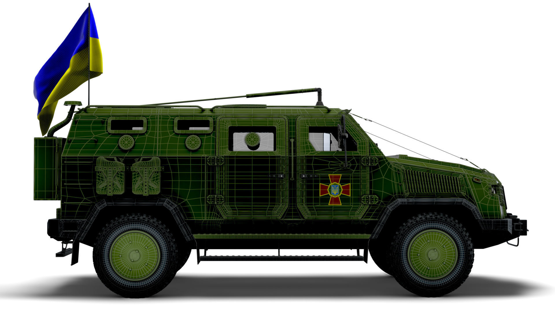 Kozak 2M1 Command Vehicle 2022 3D model_13