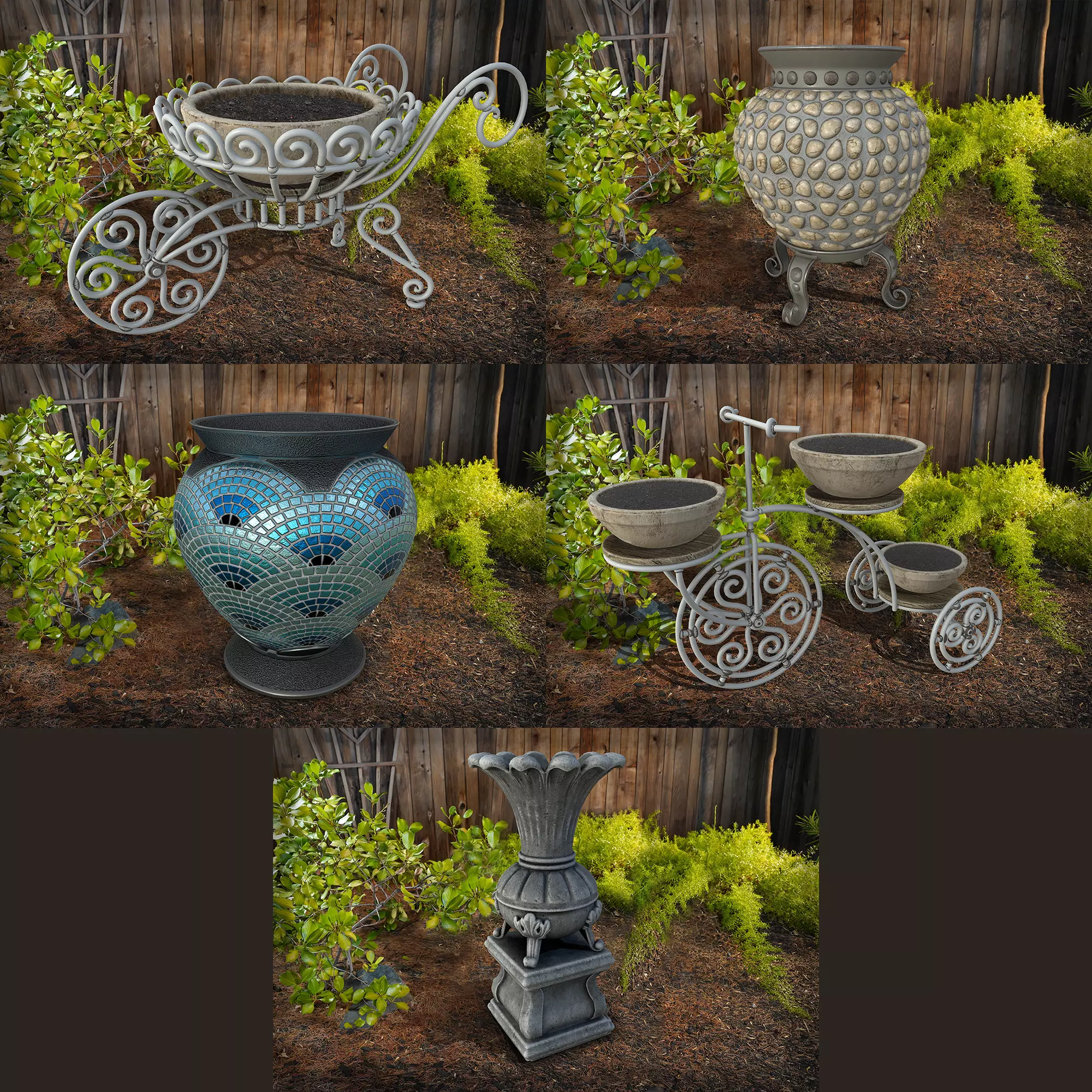 Vases and Planters - Vol 02 3D model