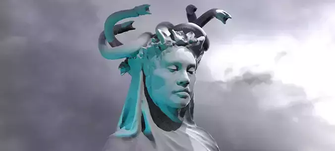 Medusa Bust 1  3D model