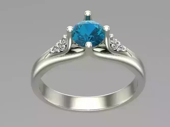 rings topaz engagement ring